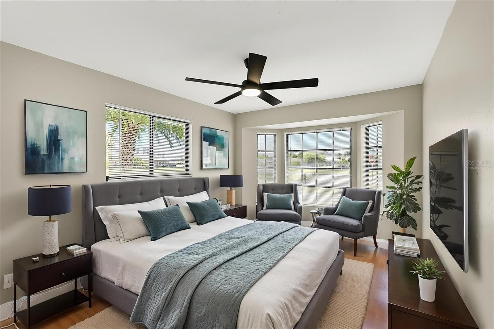 4836 virtually staged guest room - 4836-4838 MARINE DR, CAPE CORAL