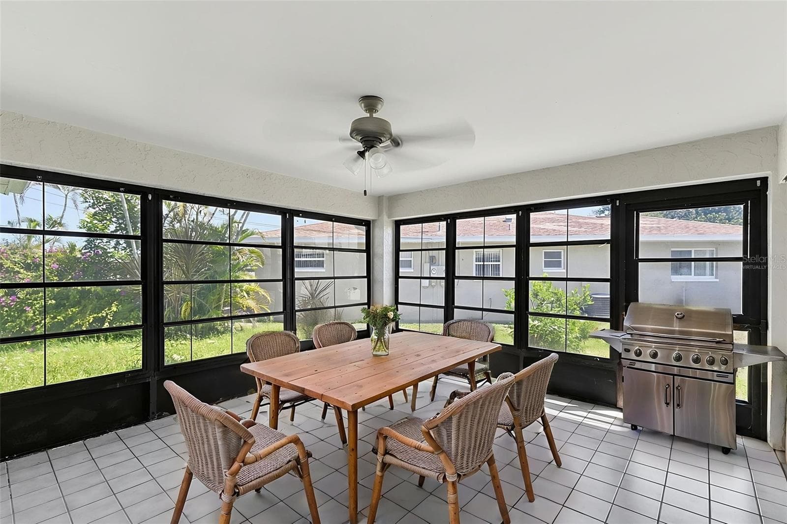 4836 virtually staged sunroom - 4836-4838 MARINE DR, CAPE CORAL