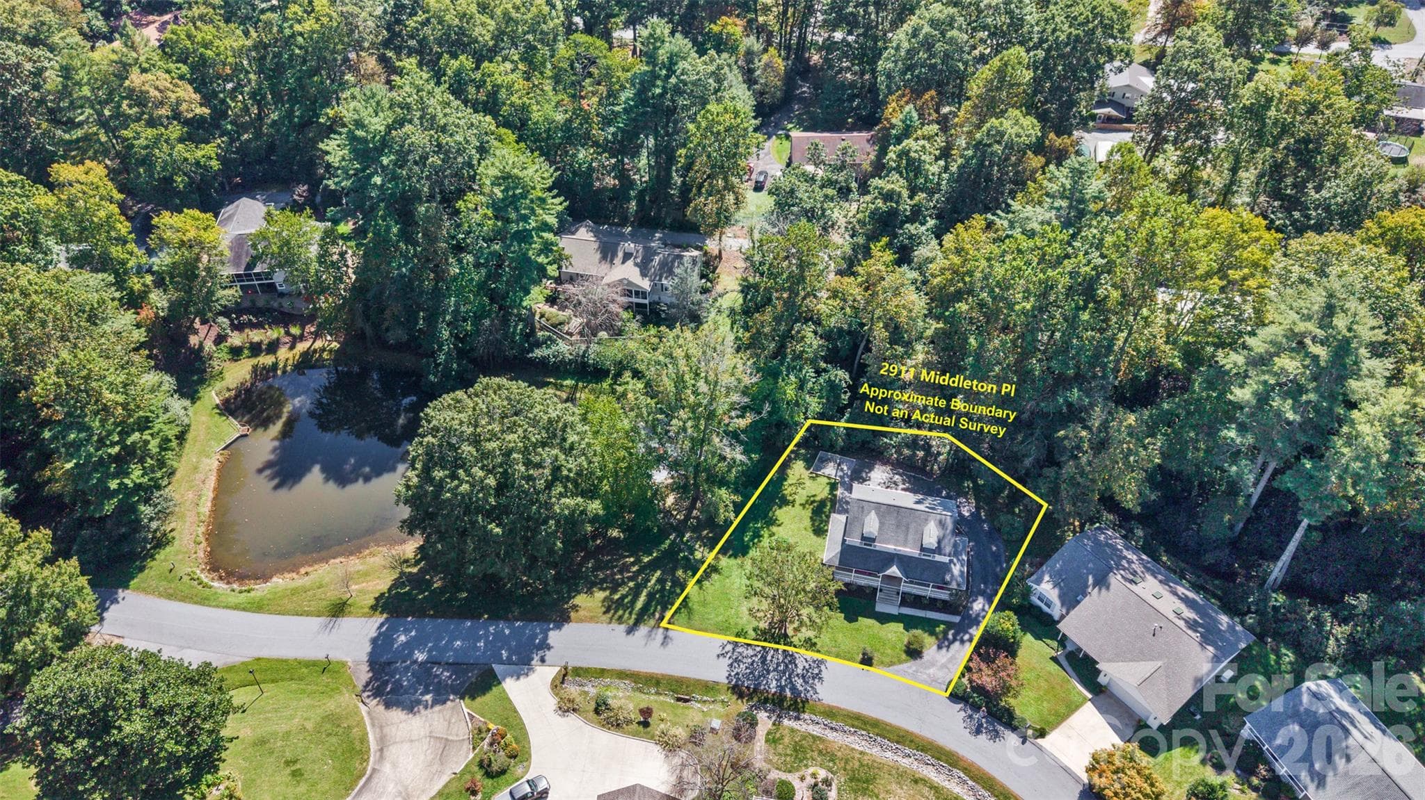 Ariel view - 2911 Middleton Place, Hendersonville
