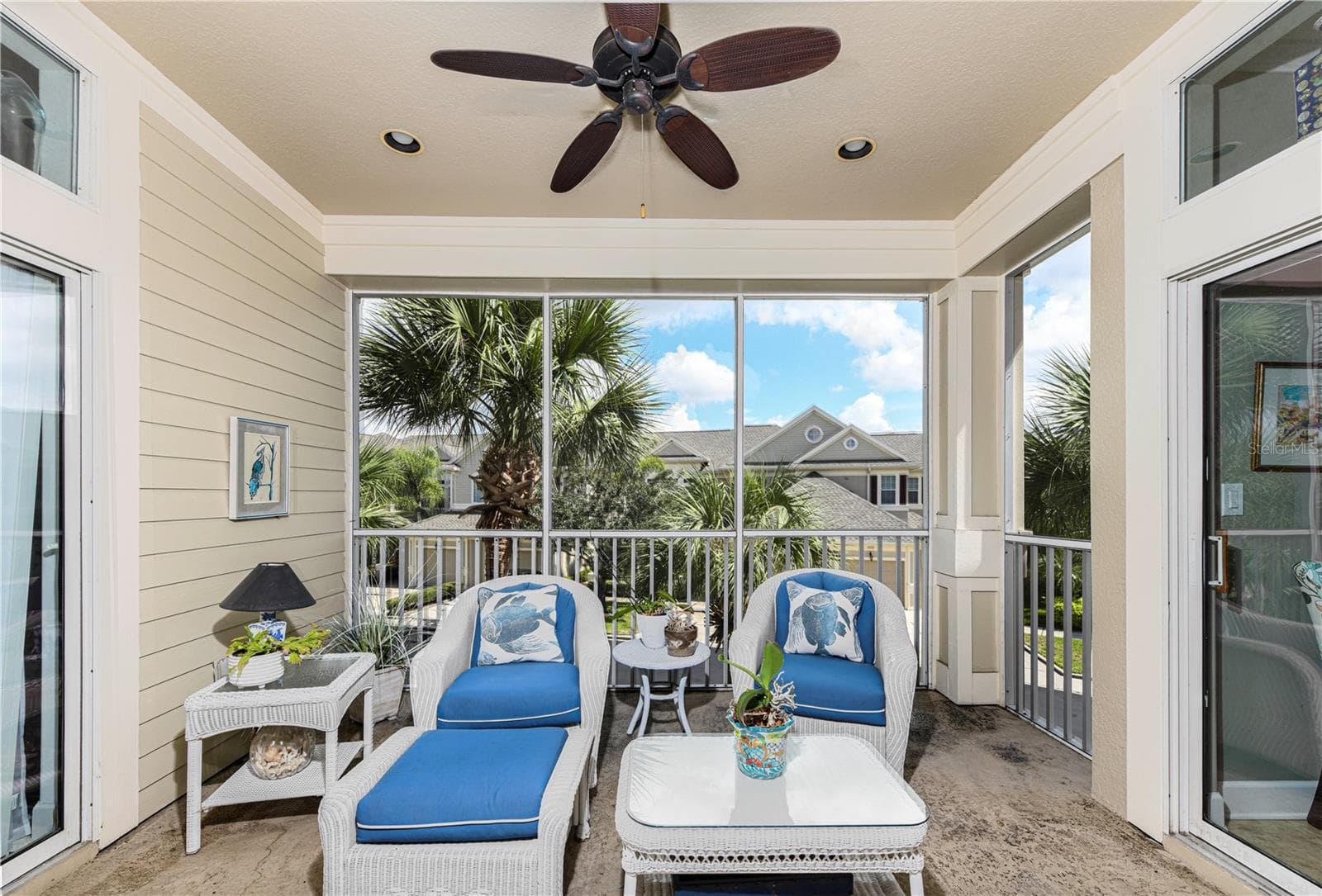 Covered lanai just off the primary bedroom. - 8049 TYBEE CT #8049, UNIVERSITY PARK