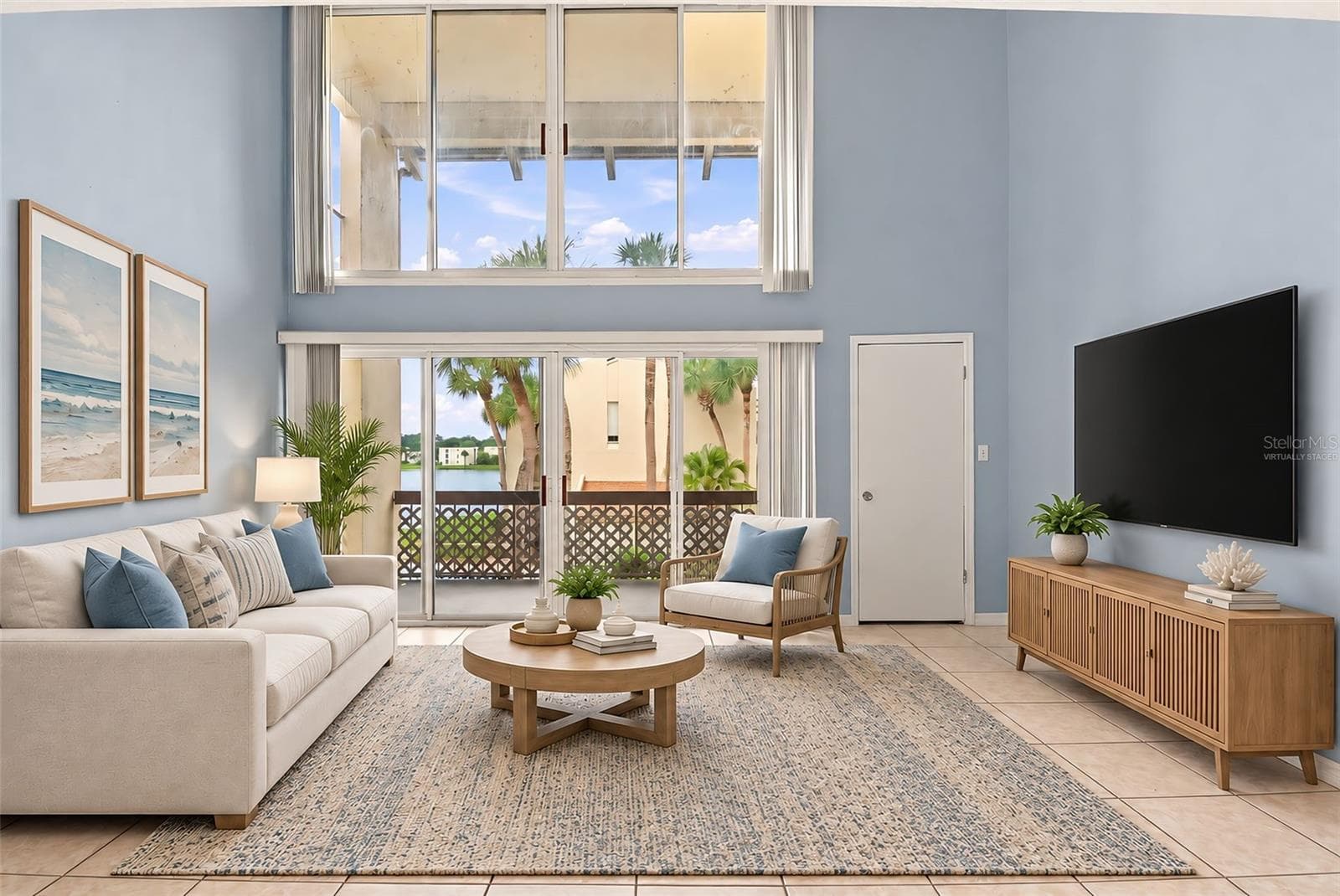 Virtually staged Living room - 610 ORANGE DR #188, ALTAMONTE SPRINGS