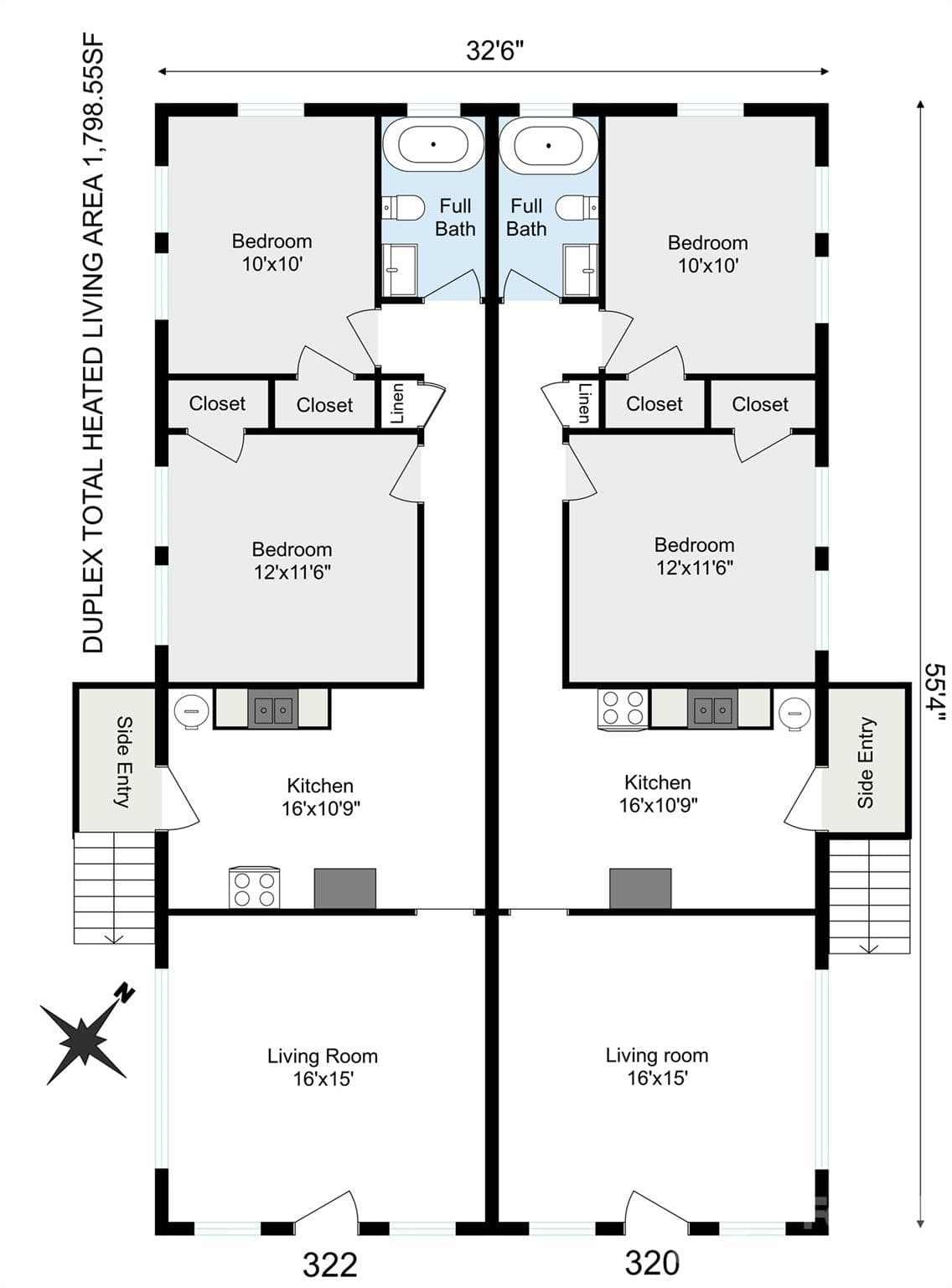 Duplex at 320 Harrison Street, Charlotte, photo 2 of 18
