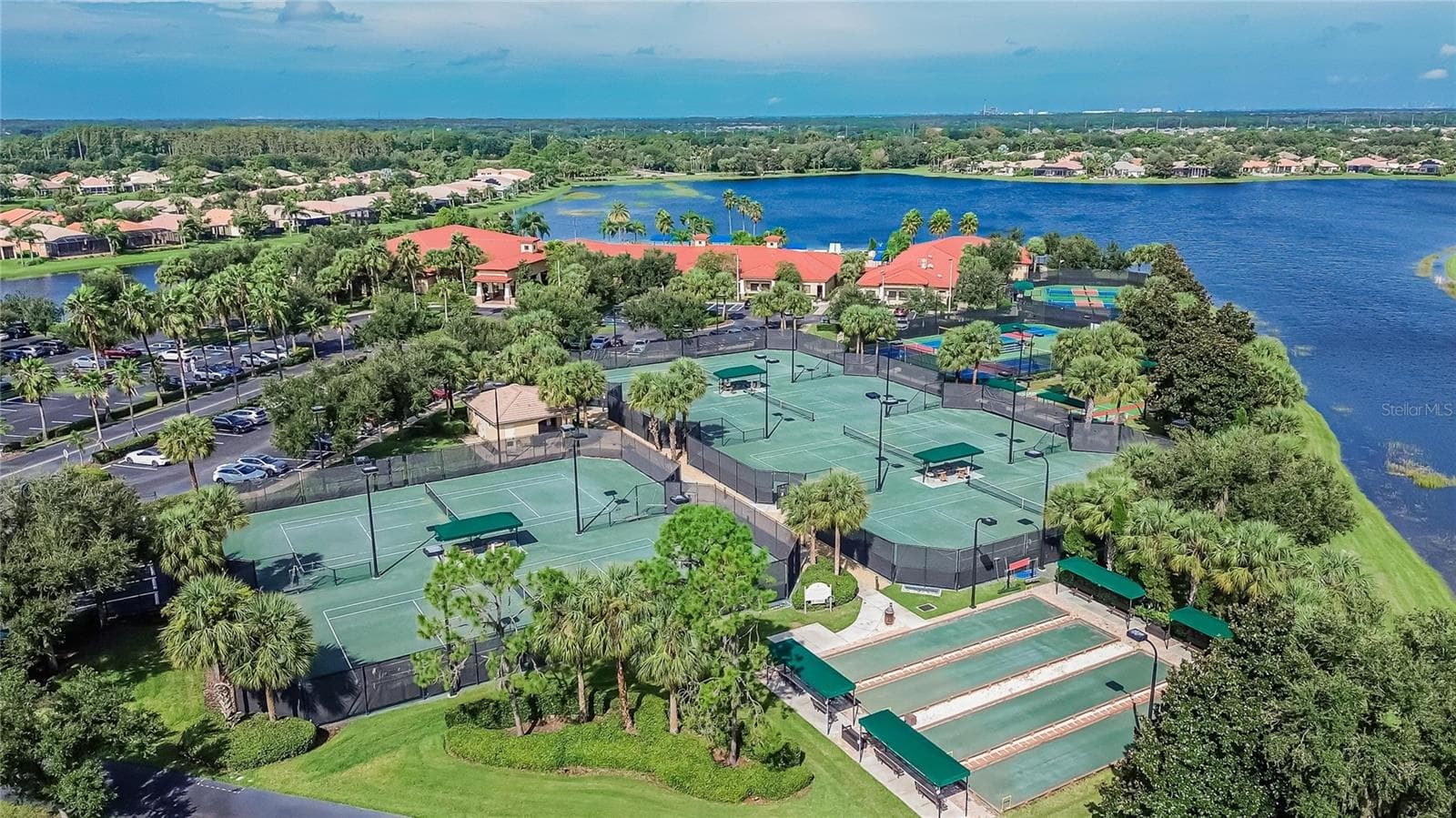 Aerial View Community Sports Amenities - 15906 COBBLE MILL DR, WIMAUMA