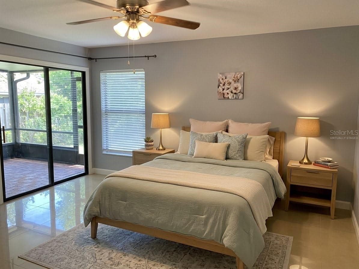 1st floor Primary Bedroom Virtually Enhanced - 82 LAKEPOINTE CIR #82, KISSIMMEE