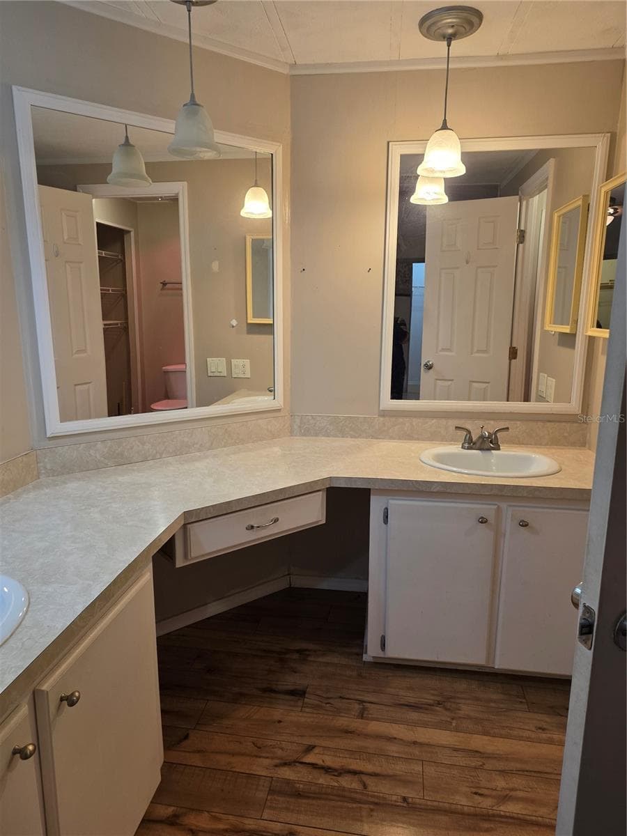 Dressing Area in Primary Bath - 2159 CANOPY CIR #135, ZELLWOOD