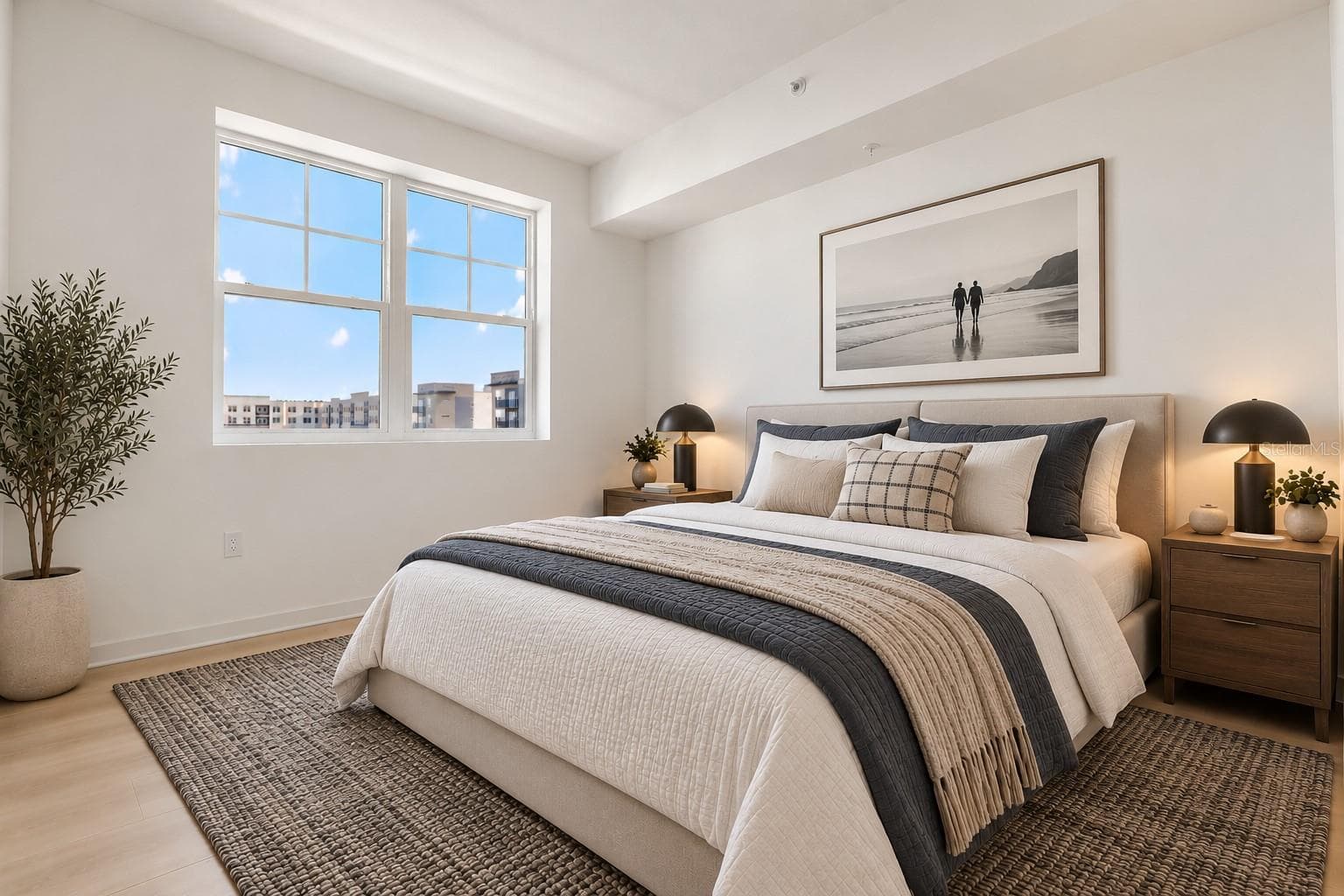 master bedroom. virtual staging - 5563 MILLENIA PARK BLVD #401, ORLANDO