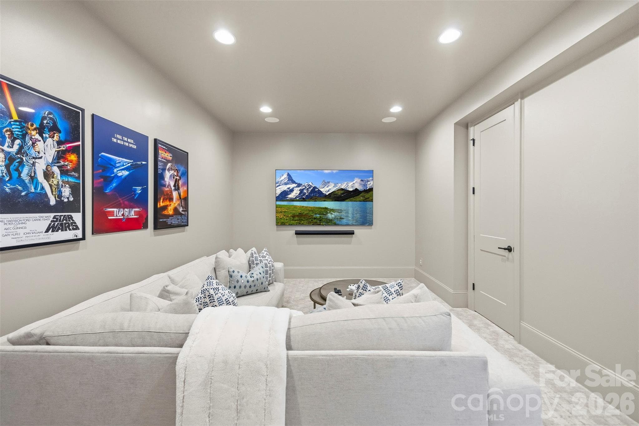 Theater room - 6222 Louis Patrick Lane, Charlotte
