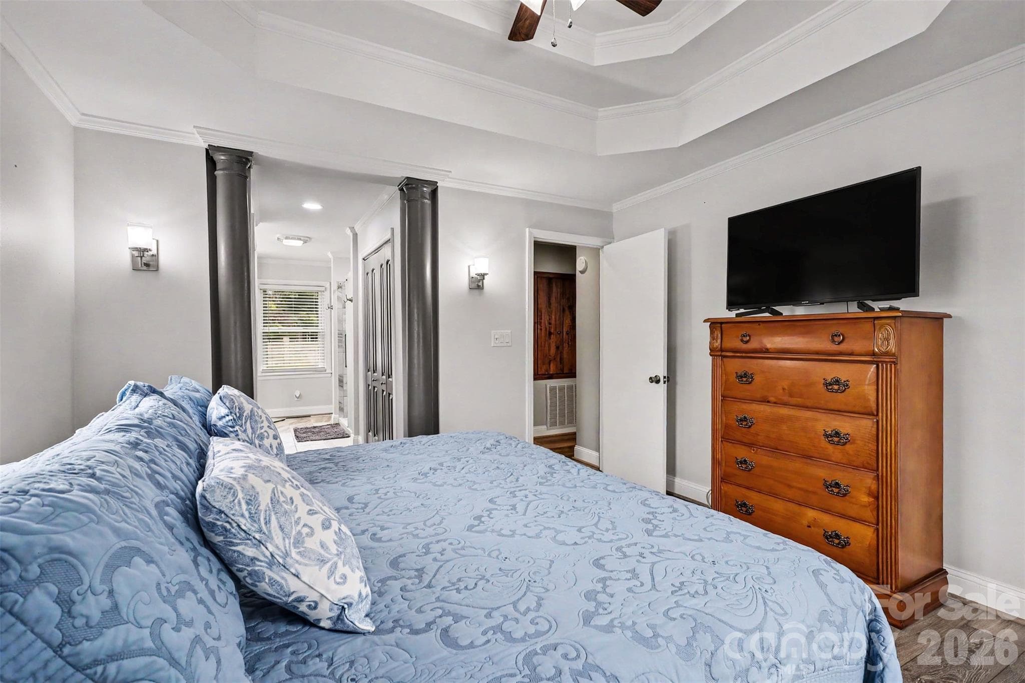 Master BedRoom with Tray Ceiling ensuite - 9202 Elgin Drive, Charlotte