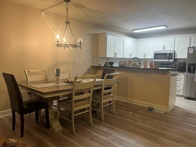Dining Room and Kitchen - 3389 CRYSTAL CT E #D, PALM HARBOR