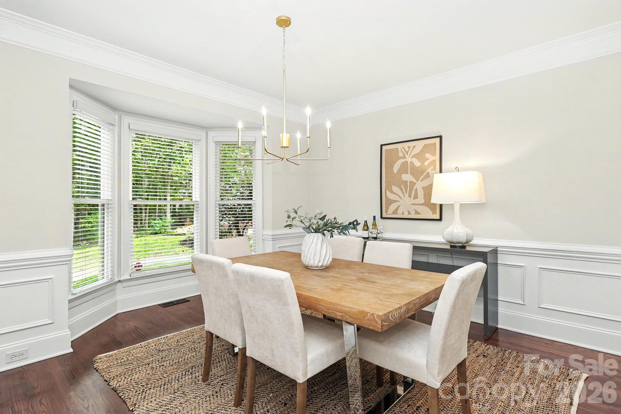 Light filled dining room for entertaining - 4320 Town And Country Drive, Charlotte