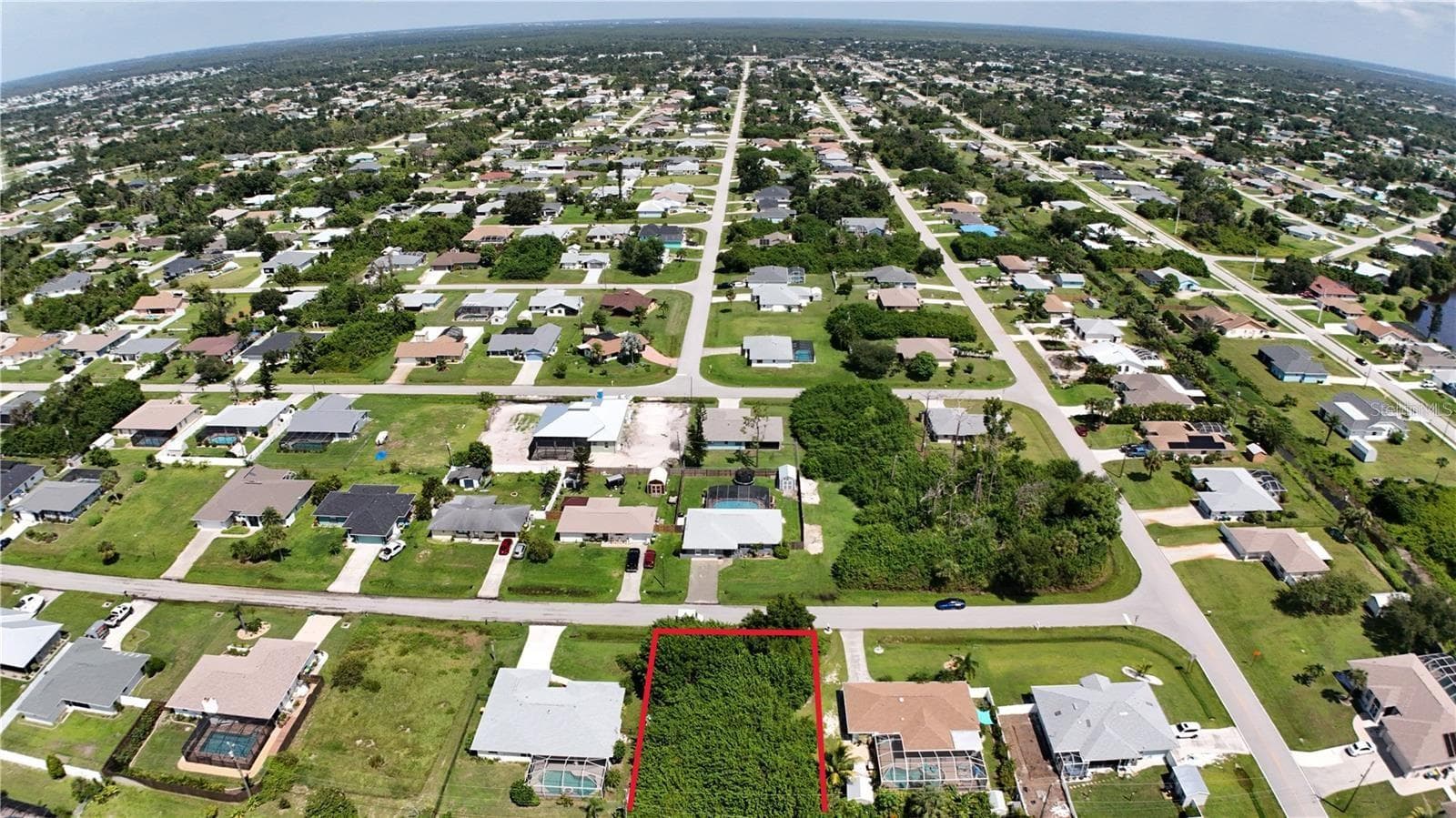 Looking North. This lot has a nice Southern exposure. - 7571 EBRO RD, ENGLEWOOD