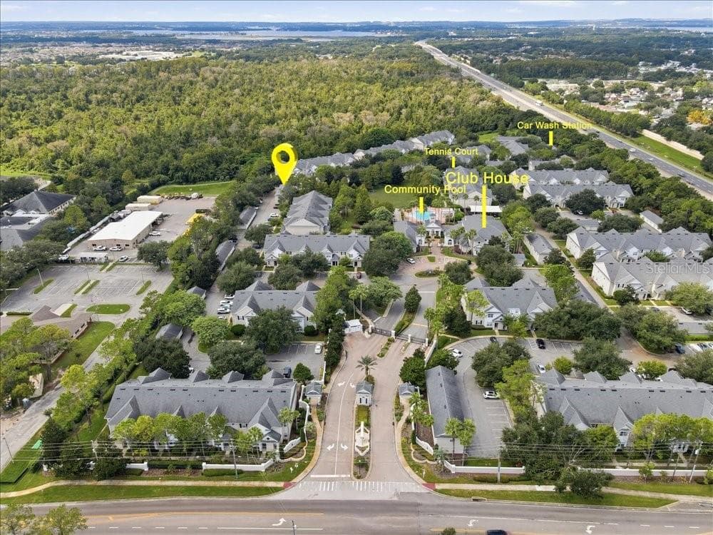 Far Aerial with Markers - 341 SOUTHERN PECAN CIR #202, WINTER GARDEN