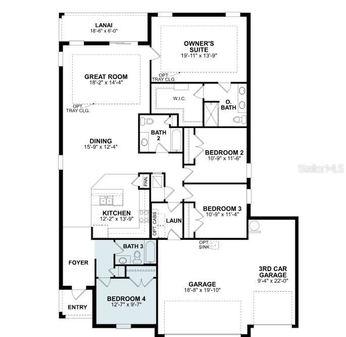 Floorplan - 24500 SW KINGSWAY CIR, LAKE SUZY