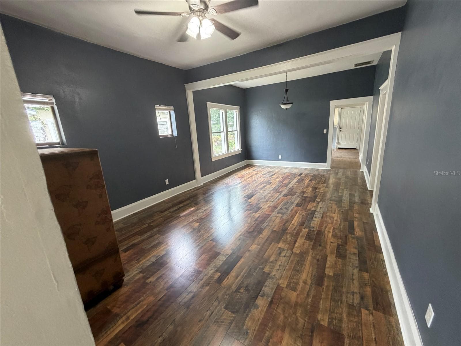 Living room/dining room looking - 1199 KING AVE, LAKELAND