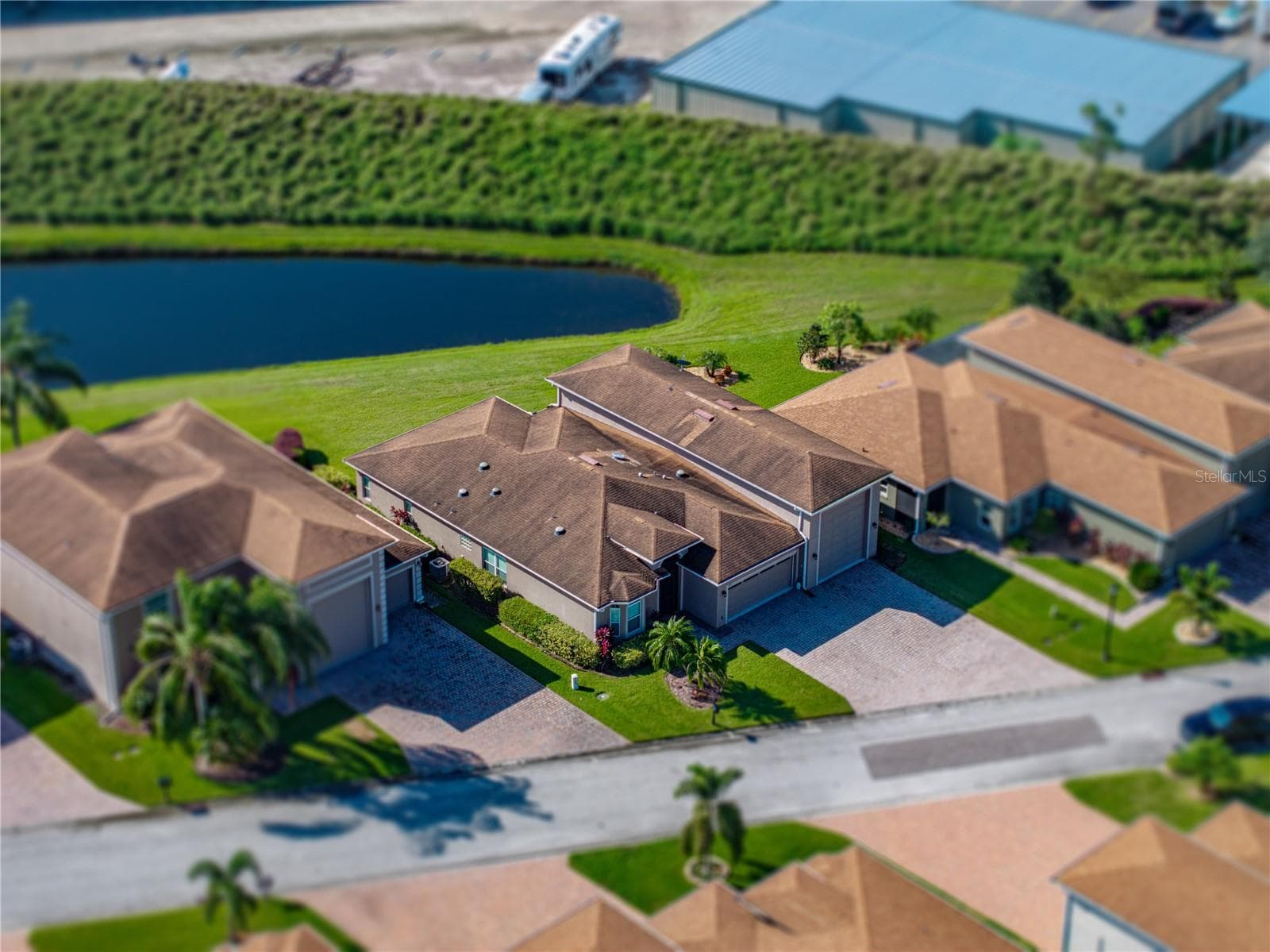 House drone view - 3834 LITCHFIELD LOOP, LAKE WALES