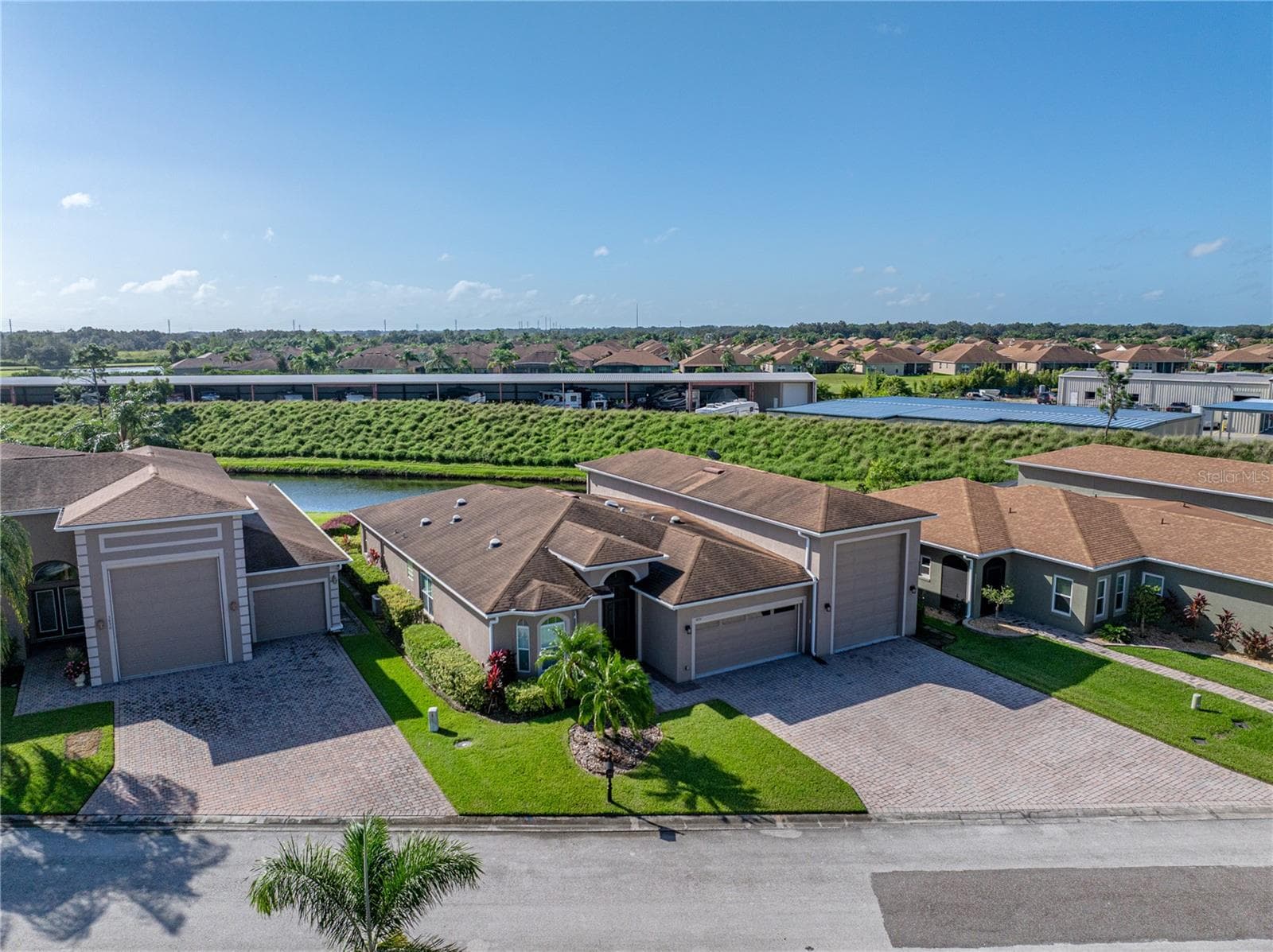 House drone view - 3834 LITCHFIELD LOOP, LAKE WALES