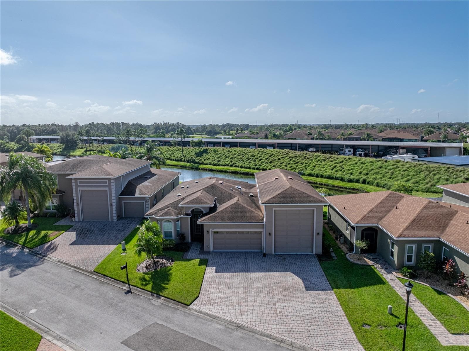 House drone view - 3834 LITCHFIELD LOOP, LAKE WALES