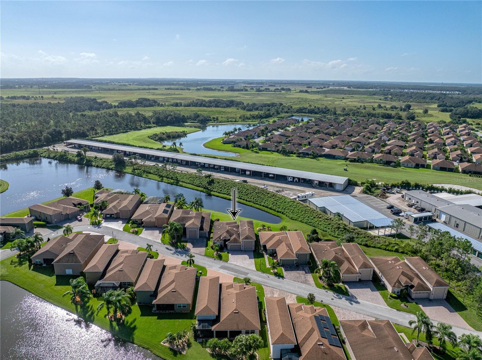Neighborhood drone view - 3834 LITCHFIELD LOOP, LAKE WALES
