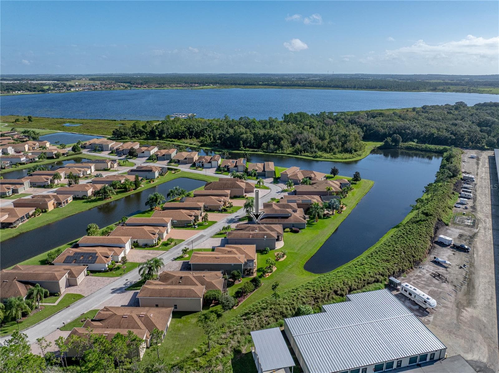 Neighborhood drone view - 3834 LITCHFIELD LOOP, LAKE WALES