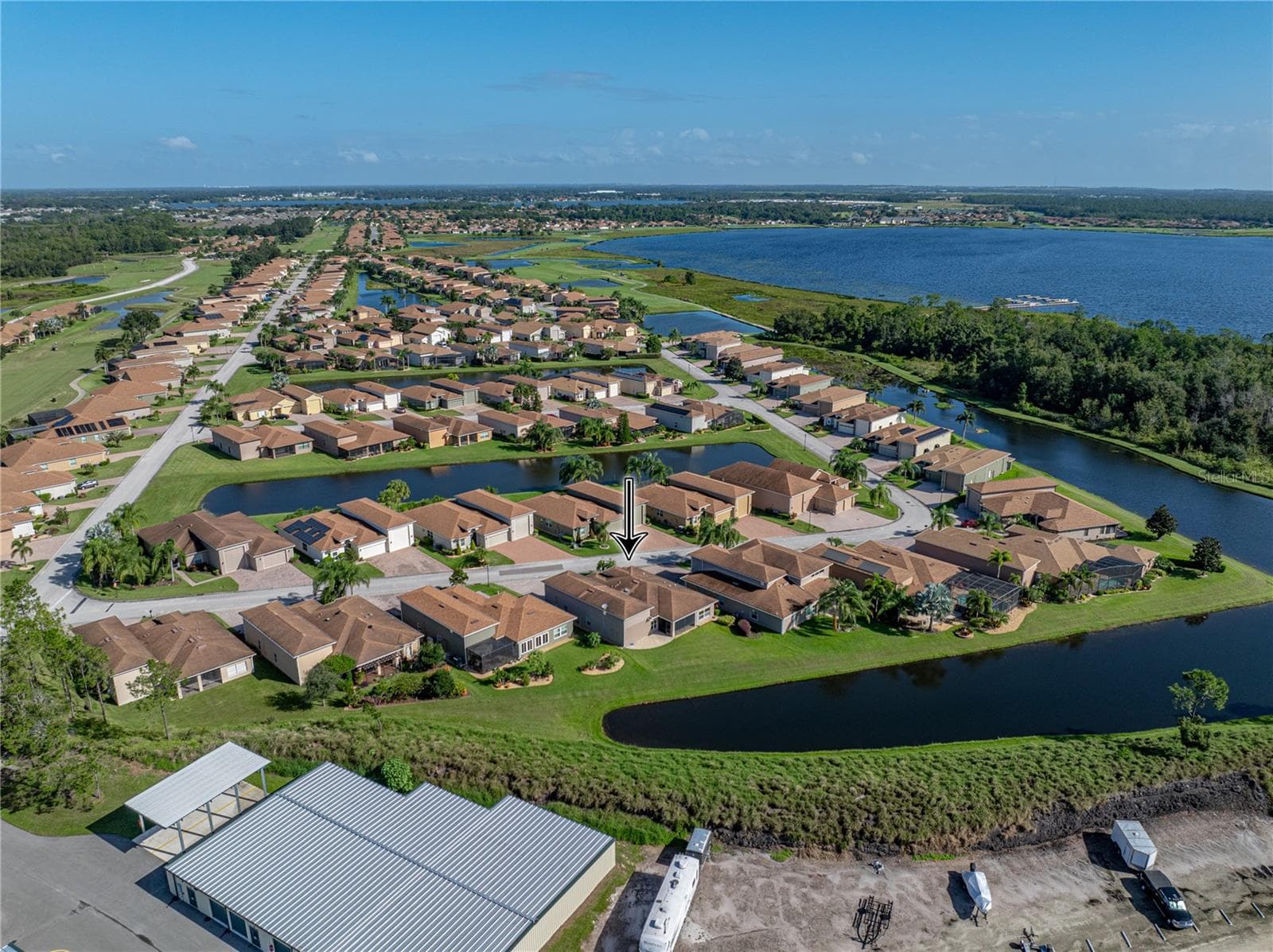 Neighborhood drone view - 3834 LITCHFIELD LOOP, LAKE WALES
