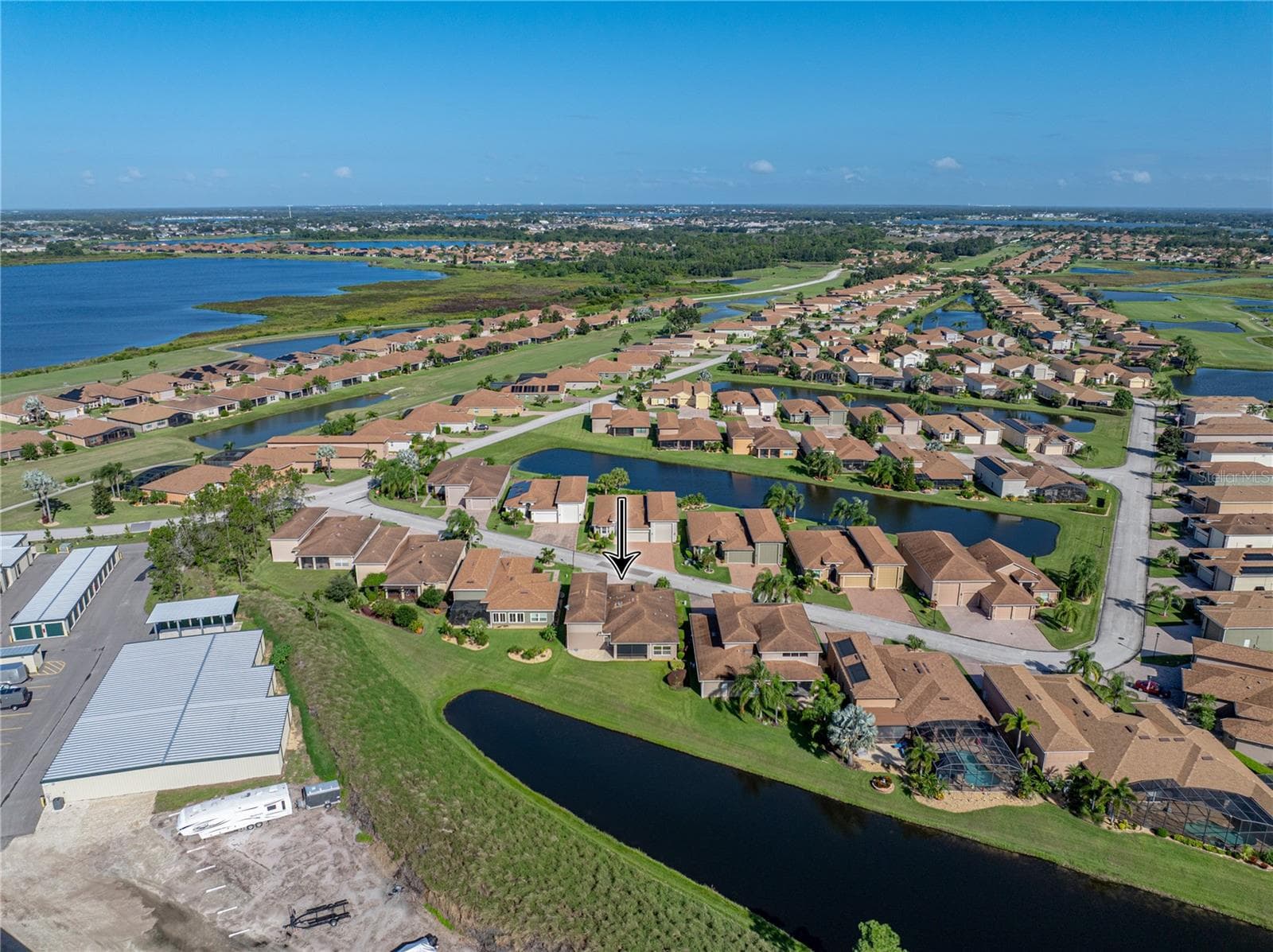 Neighborhood drone view - 3834 LITCHFIELD LOOP, LAKE WALES