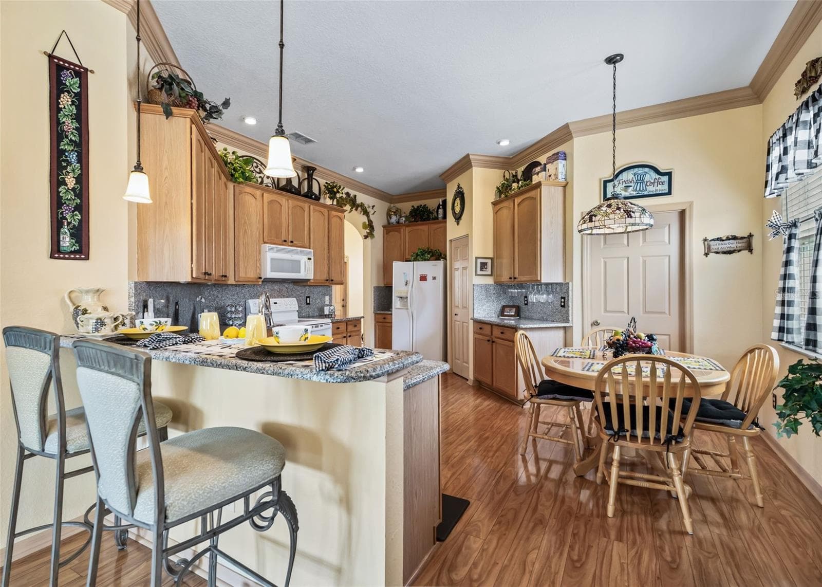 Breakfast Bar w/Pendant Light Fixtures - 17021 SE 115TH TERRACE RD, SUMMERFIELD