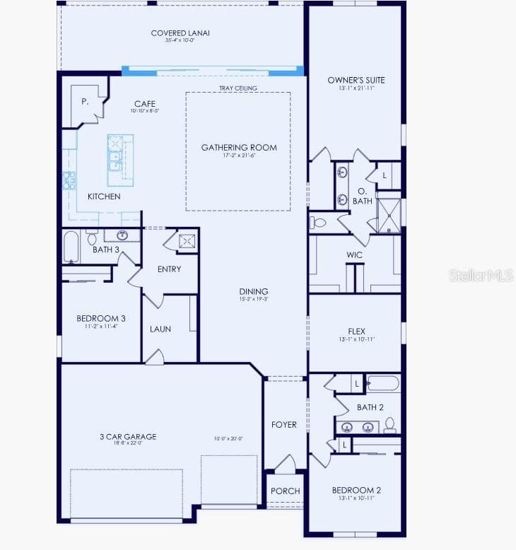 Everly Model Representation. - 2580 WINDING CREEK TRL, NORTH PORT