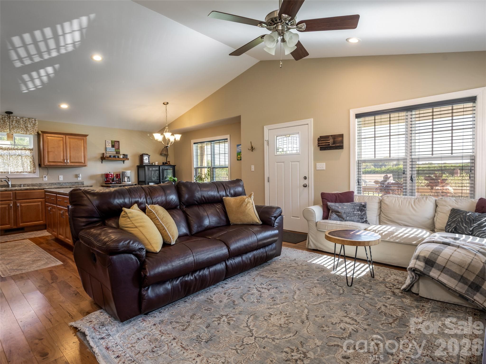 Open Concept Living Room/Dining Room/Kitchen - 33 Sherman Meadows Drive, East Flat Rock