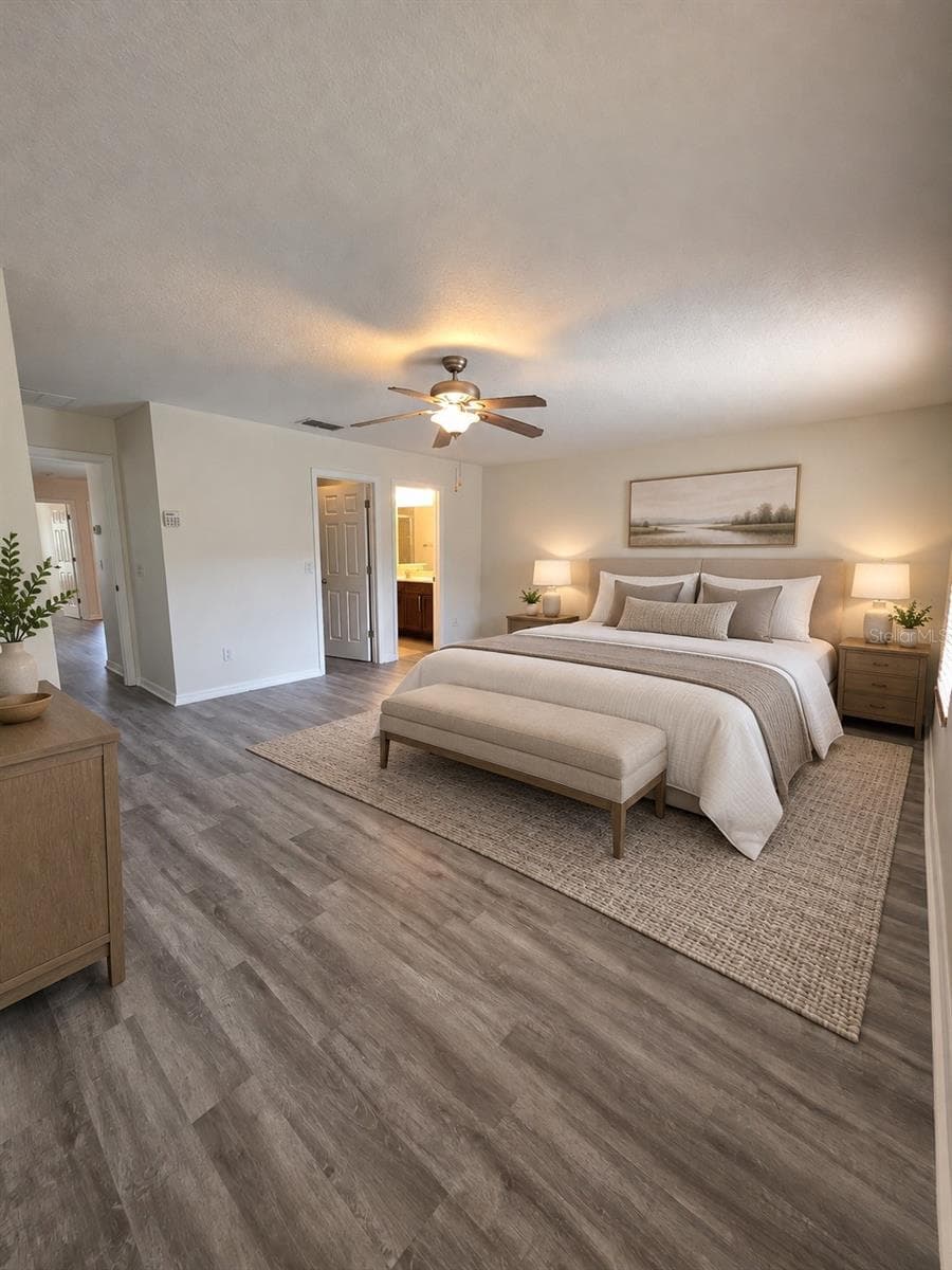 Master bedroom virtually stage - 4231 TRIDENT PT, OVIEDO