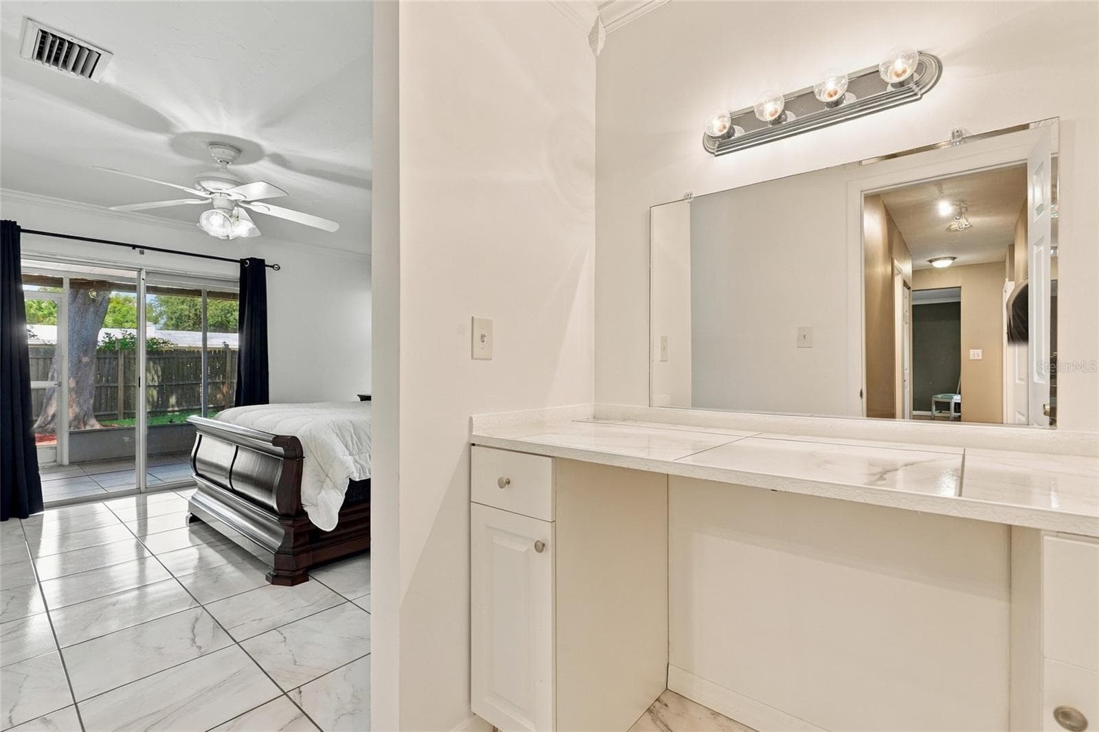 Convenient Makeup Vanity in the Primary Bedroom for Added Comfort and Functionality - 2629 JAMAICA ST #1, SARASOTA