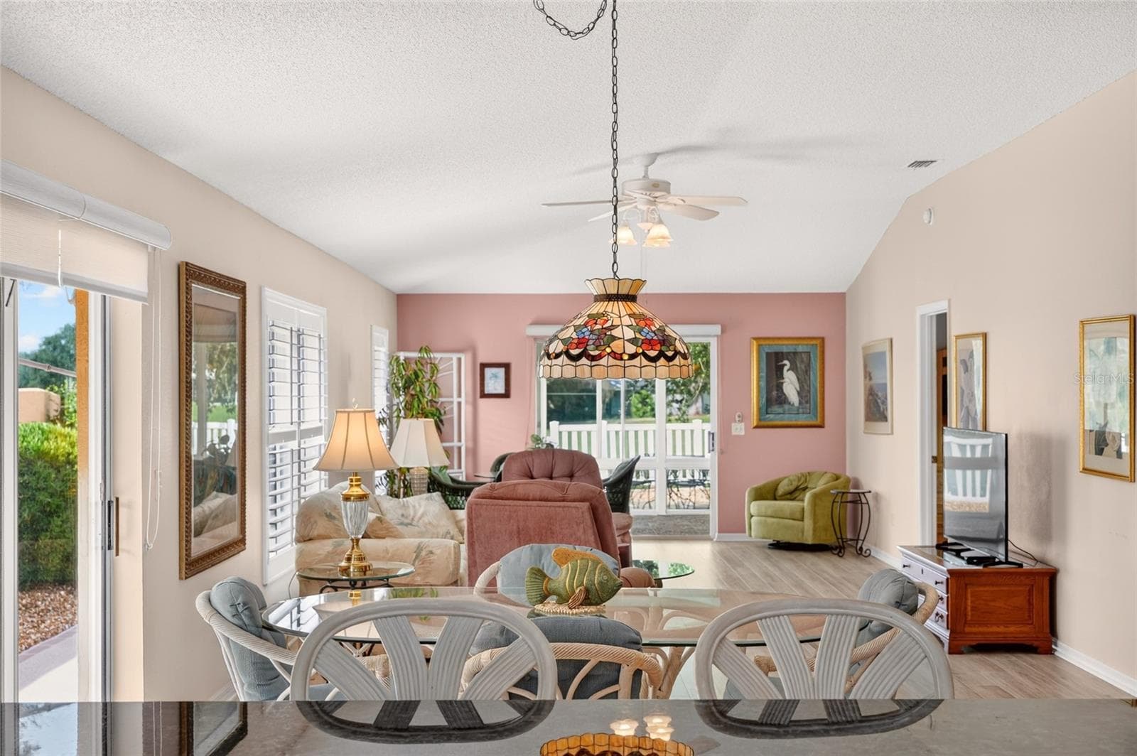 Dining area and living room - 3257 ARCHER AVE, THE VILLAGES