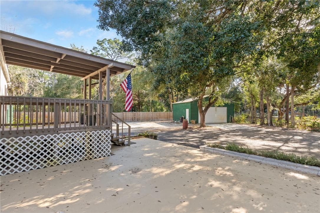 Concrete Patio and Garage - 193 Gladys AVE, INGLIS FL 34449, Inglis