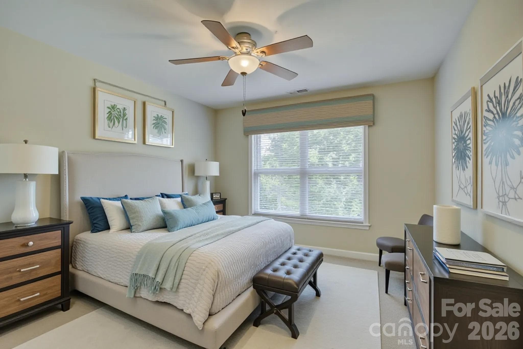 virtually staged bedroom - 9609 Spurwig Court, Charlotte