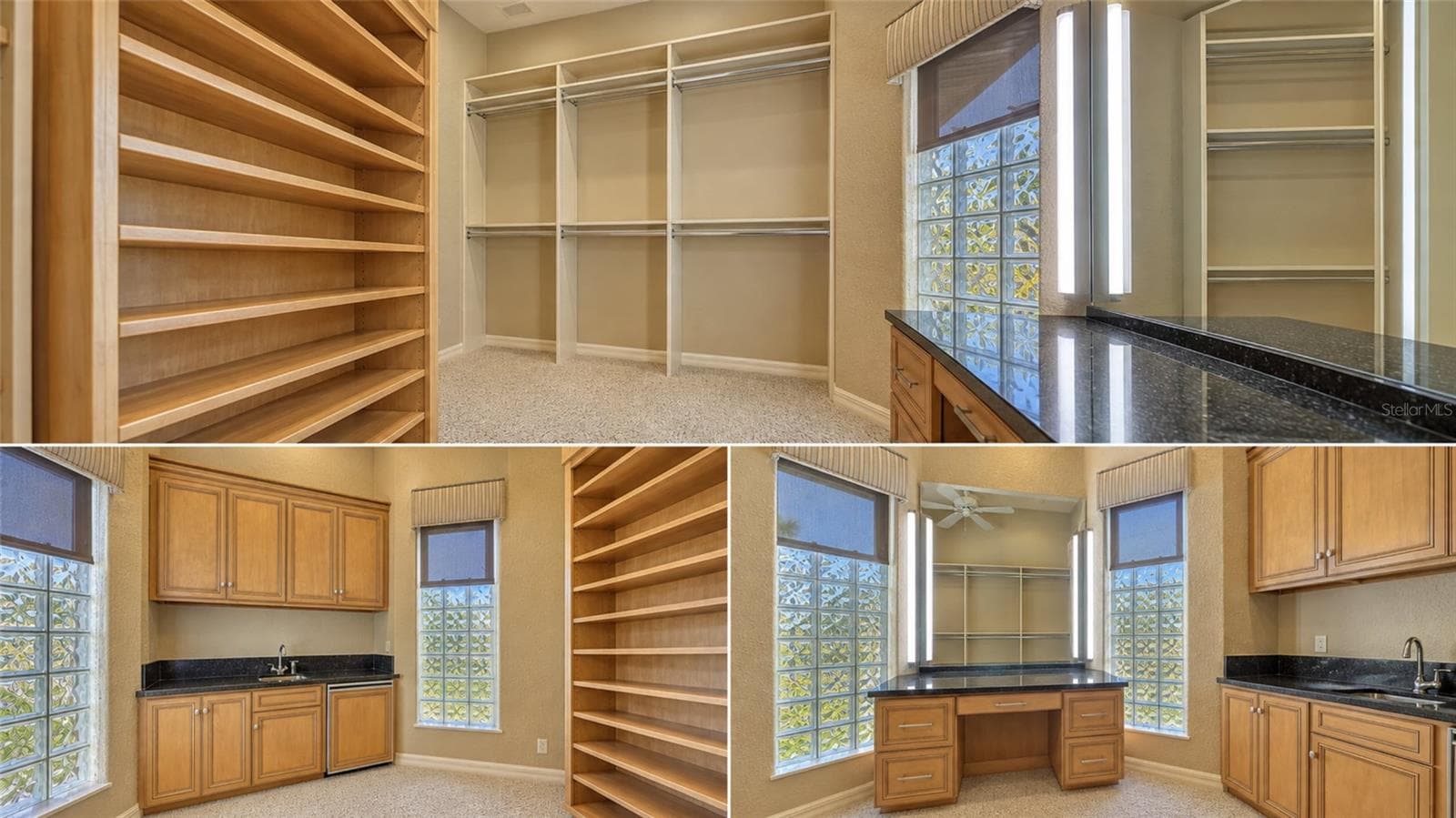 Oversized primary walk-in closet with morning kitchen - 8017 MANASOTA KEY RD, ENGLEWOOD