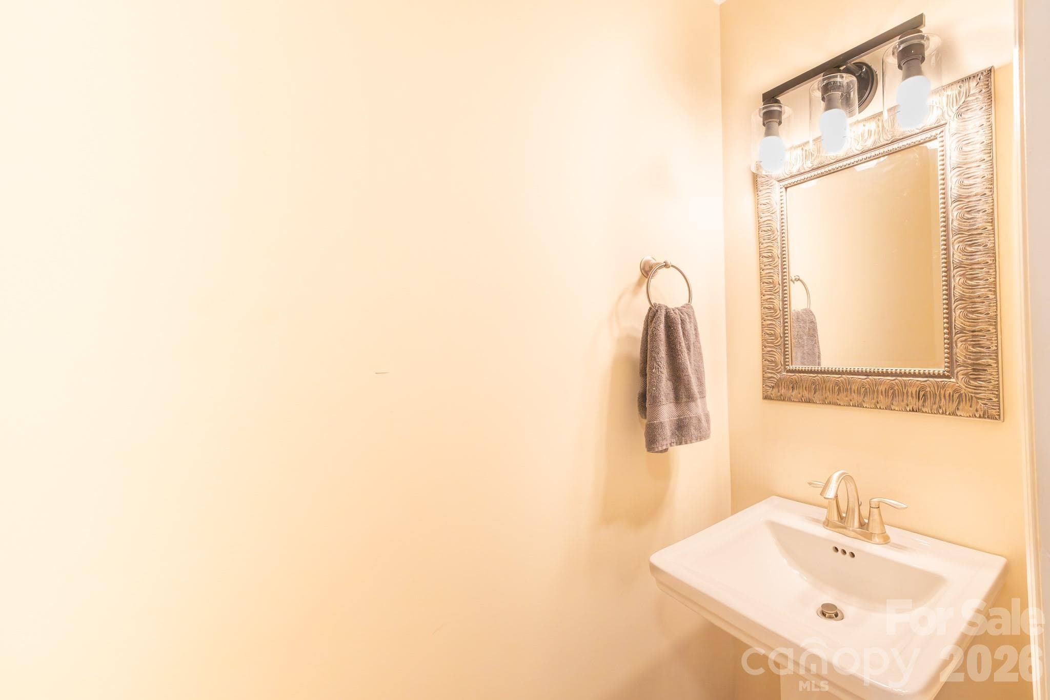 Hall half bath on main level - 13836 Poppleton Court, Charlotte