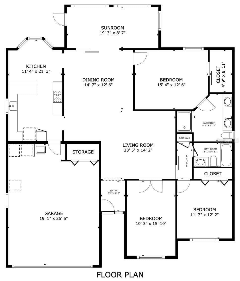 Floor Plan - 3064 BURBANK LN, THE VILLAGES