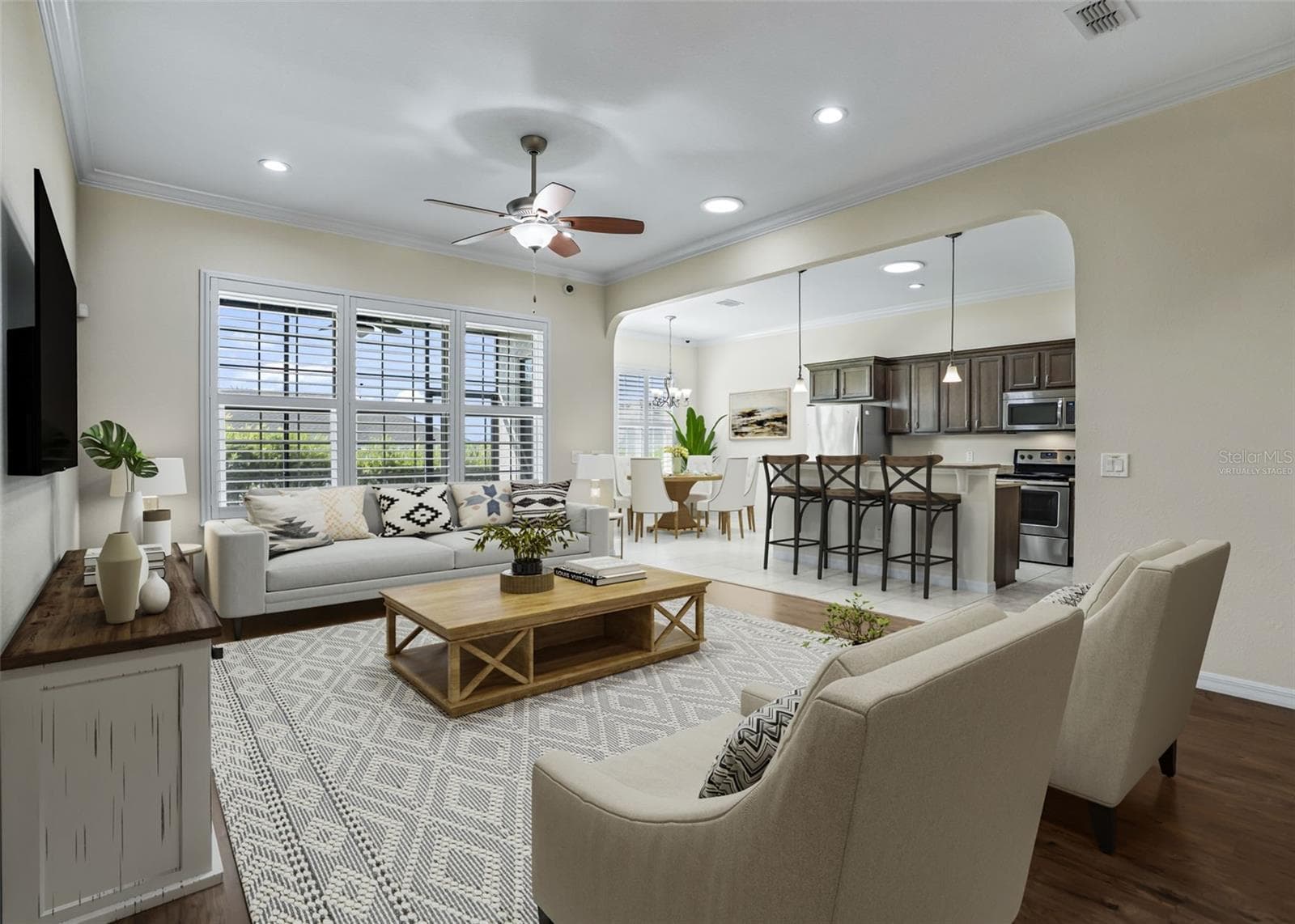 Virtually Staged-Living area - 11252 SE 170TH PL, SUMMERFIELD