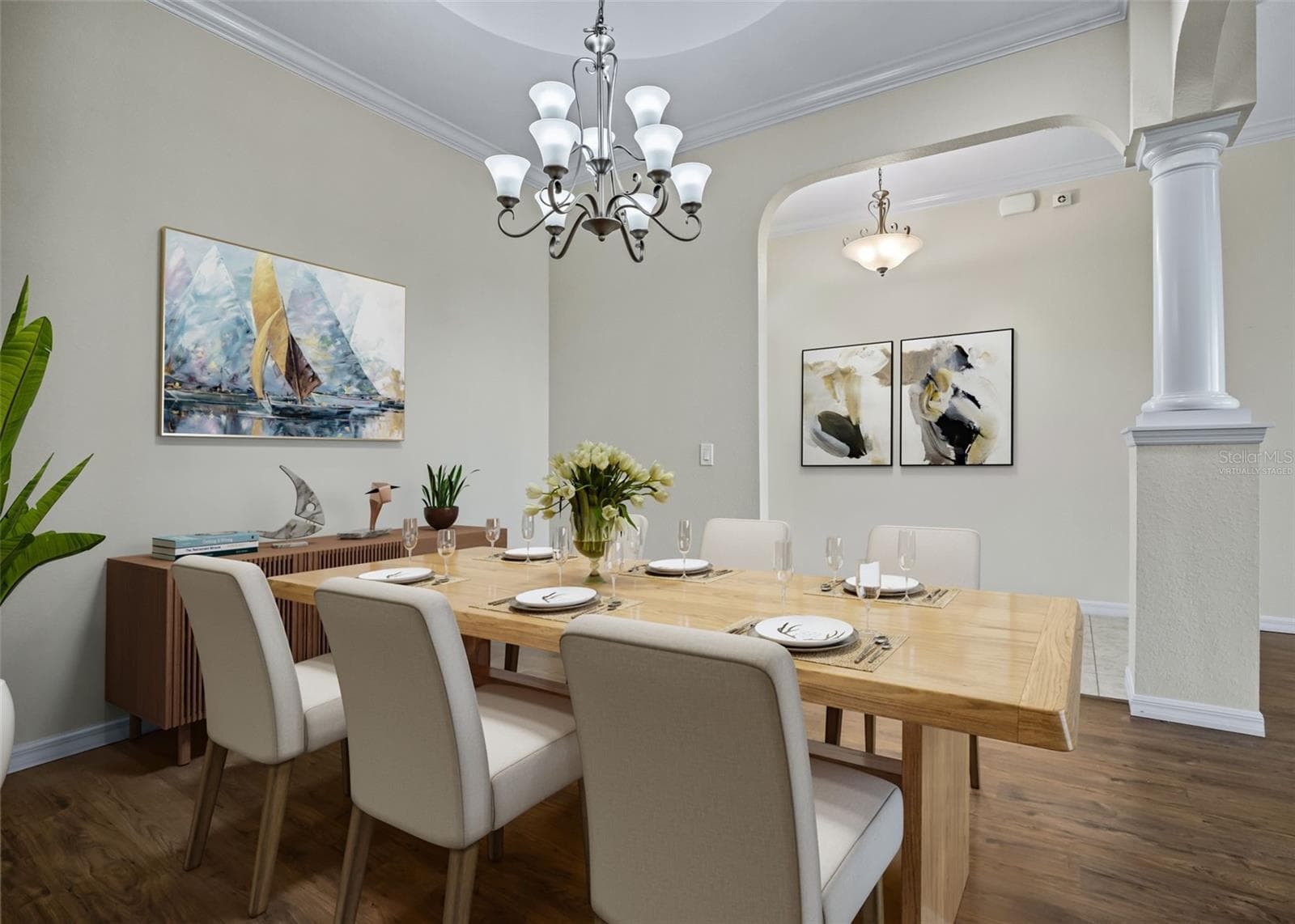 Virtually Staged Dining area - 11252 SE 170TH PL, SUMMERFIELD