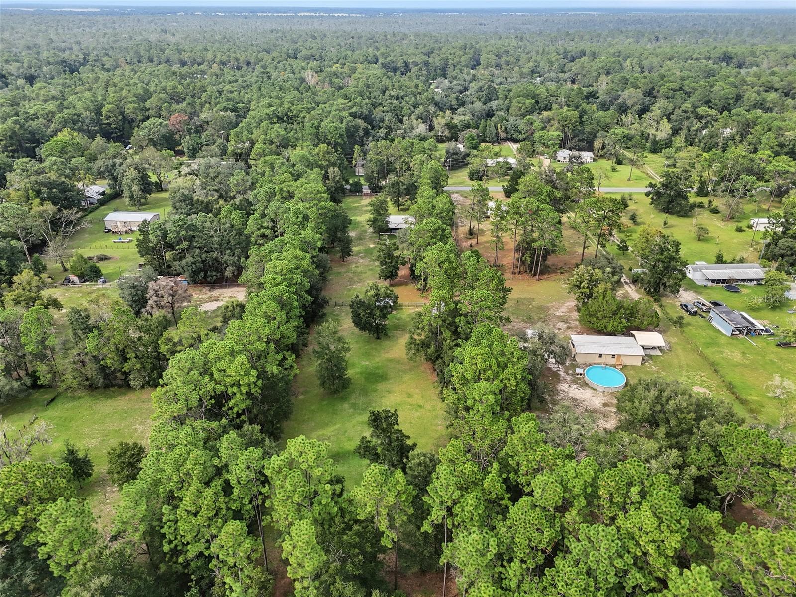 View of 1.50 acres w/mobile home available also for sale - 17980 SW 31ST ST, DUNNELLON