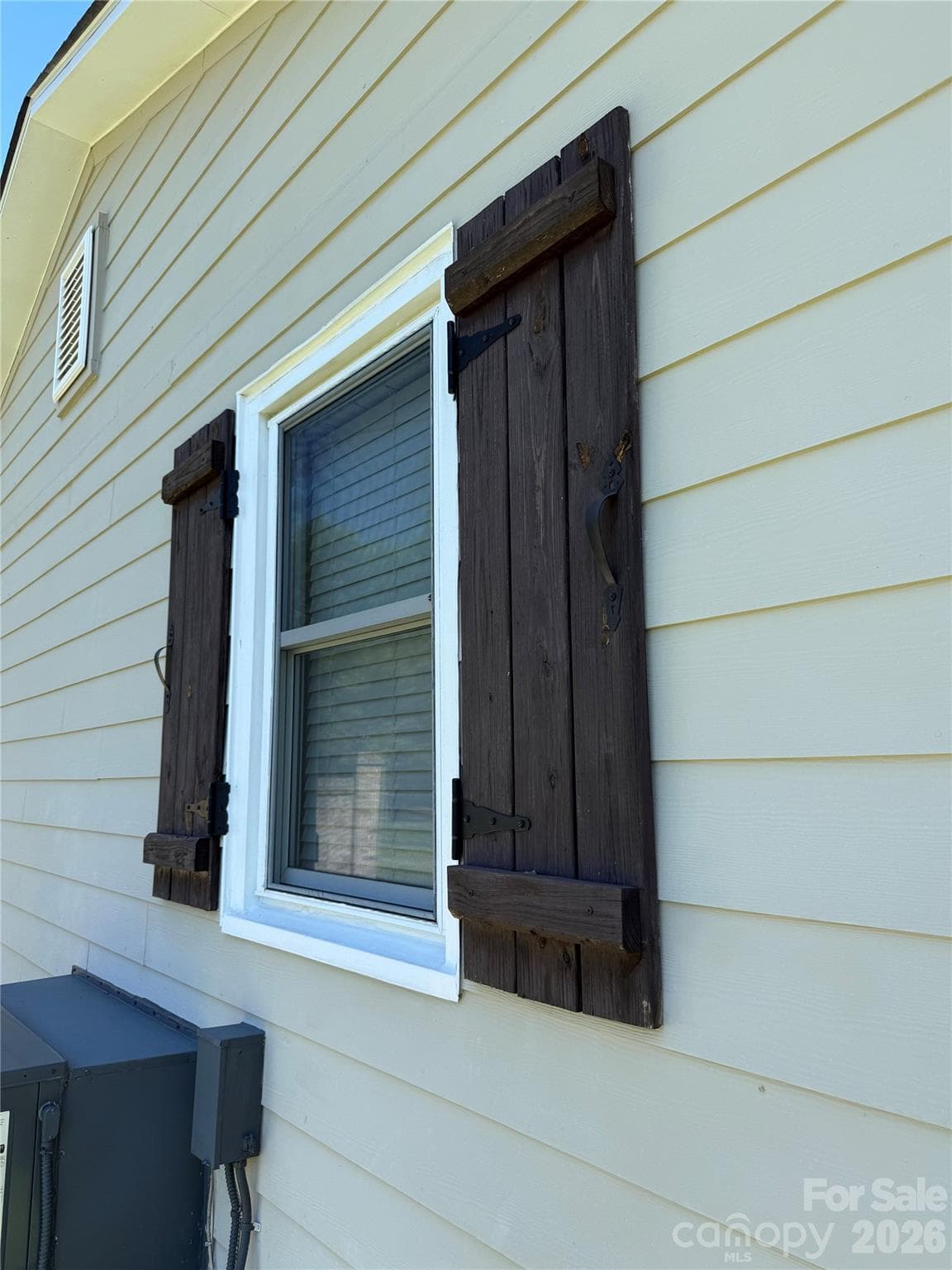 Hand made wood shutters - 9202 Elgin Drive, Charlotte
