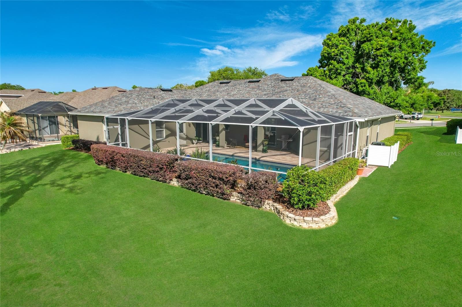 Rear view of home - 455 OSPREY LANDING WAY, LAKELAND
