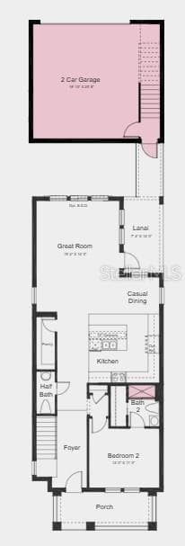 Floor 1 Plan: Additional Highlights include: Wet bar at game room, whole house 8' interior doors, 42" upper kitchen cabinets, quartz counter tops and crown molding package at kitchen. - 14775 FIELD DAISY DR, WINTER GARDEN