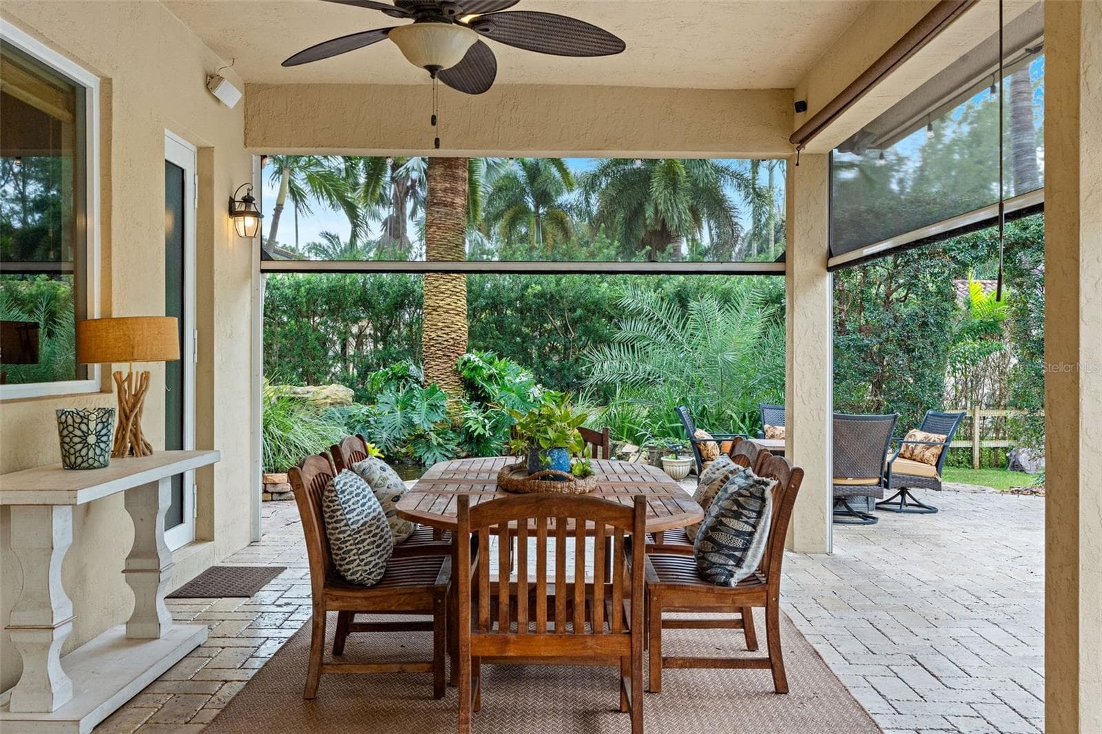covered patio with phantom screens - 3800 SW 137TH AVE, MIRAMAR