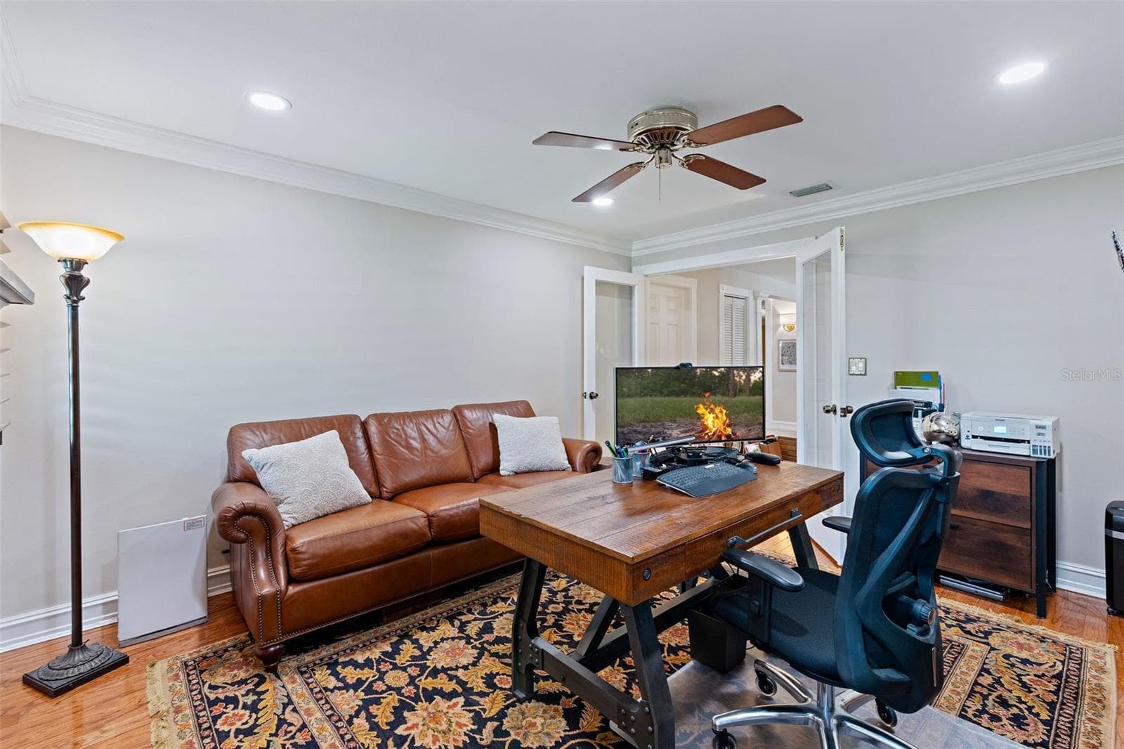 office/ den with wood burning fireplace - 3800 SW 137TH AVE, MIRAMAR