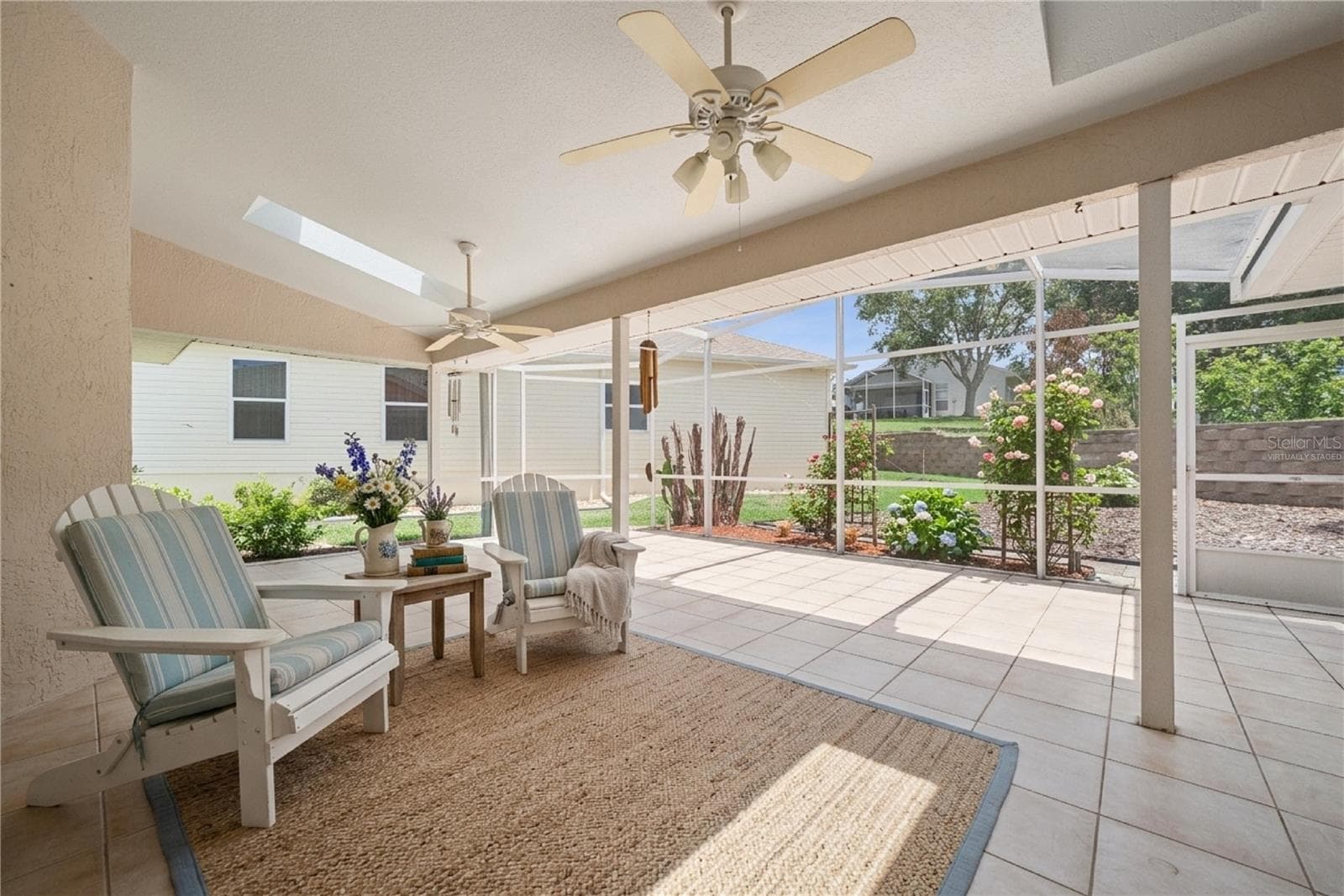 Virtually Staged Lanai - 21101 BRAVEHEART DR, LEESBURG
