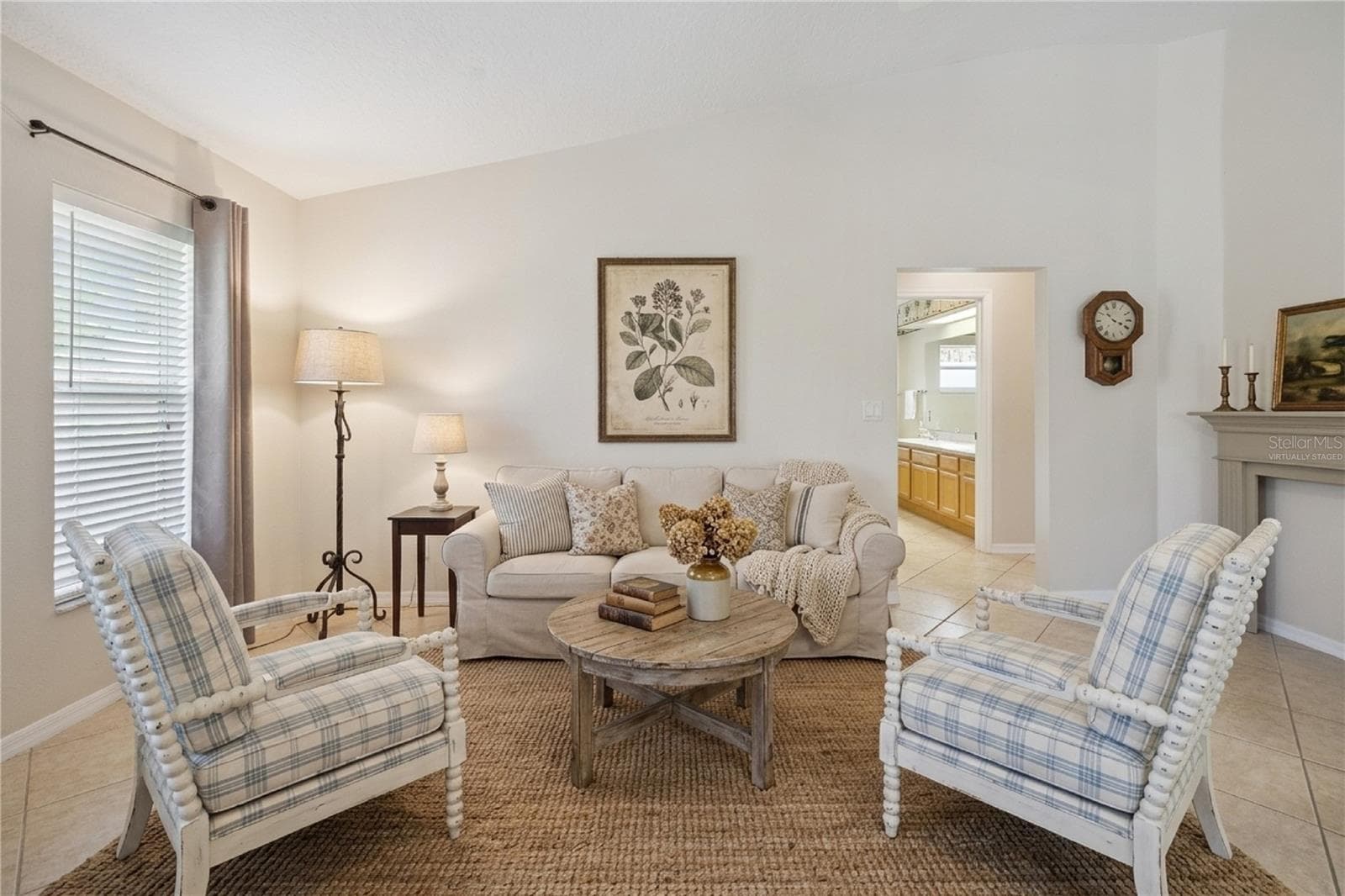 Virtually Staged Family Room - 21101 BRAVEHEART DR, LEESBURG