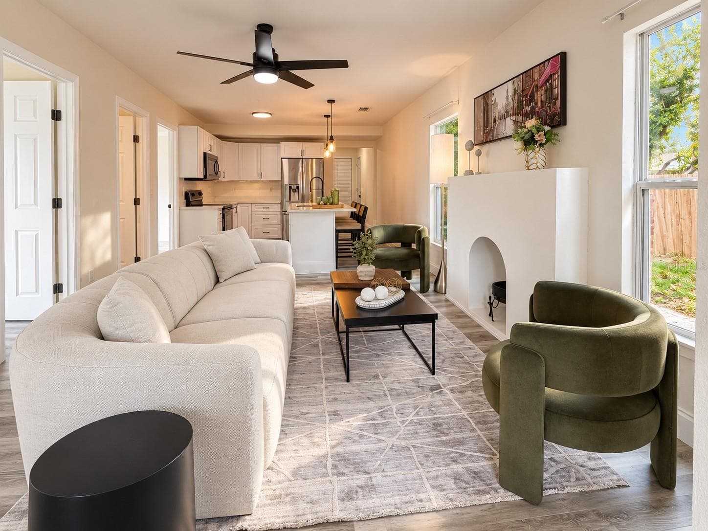 Overview living and kitchen - 1843 QUINCY ST S, ST PETERSBURG