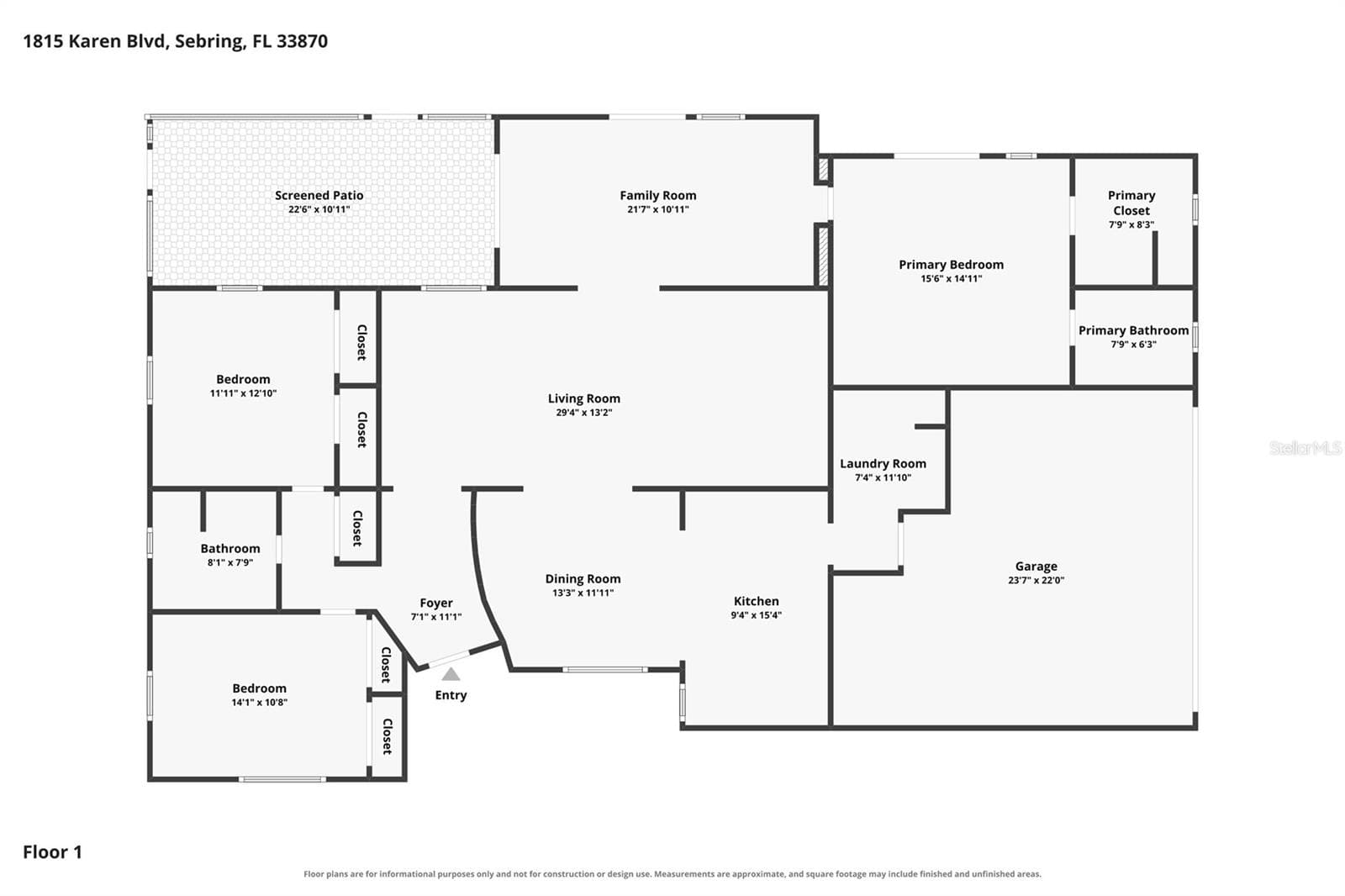 Single Family Residence at 1815 KAREN BLVD, SEBRING, photo 16 of 16