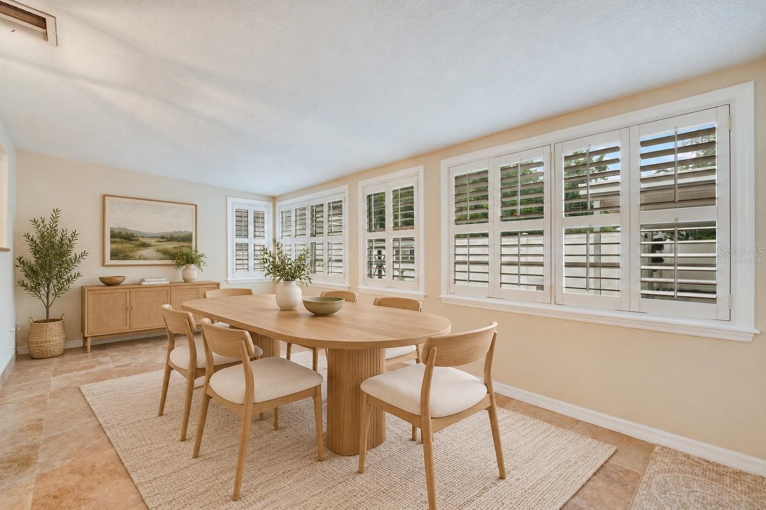 Virtually Staged Florida Room / Dining Room - 1924 W NORTH ST, TAMPA