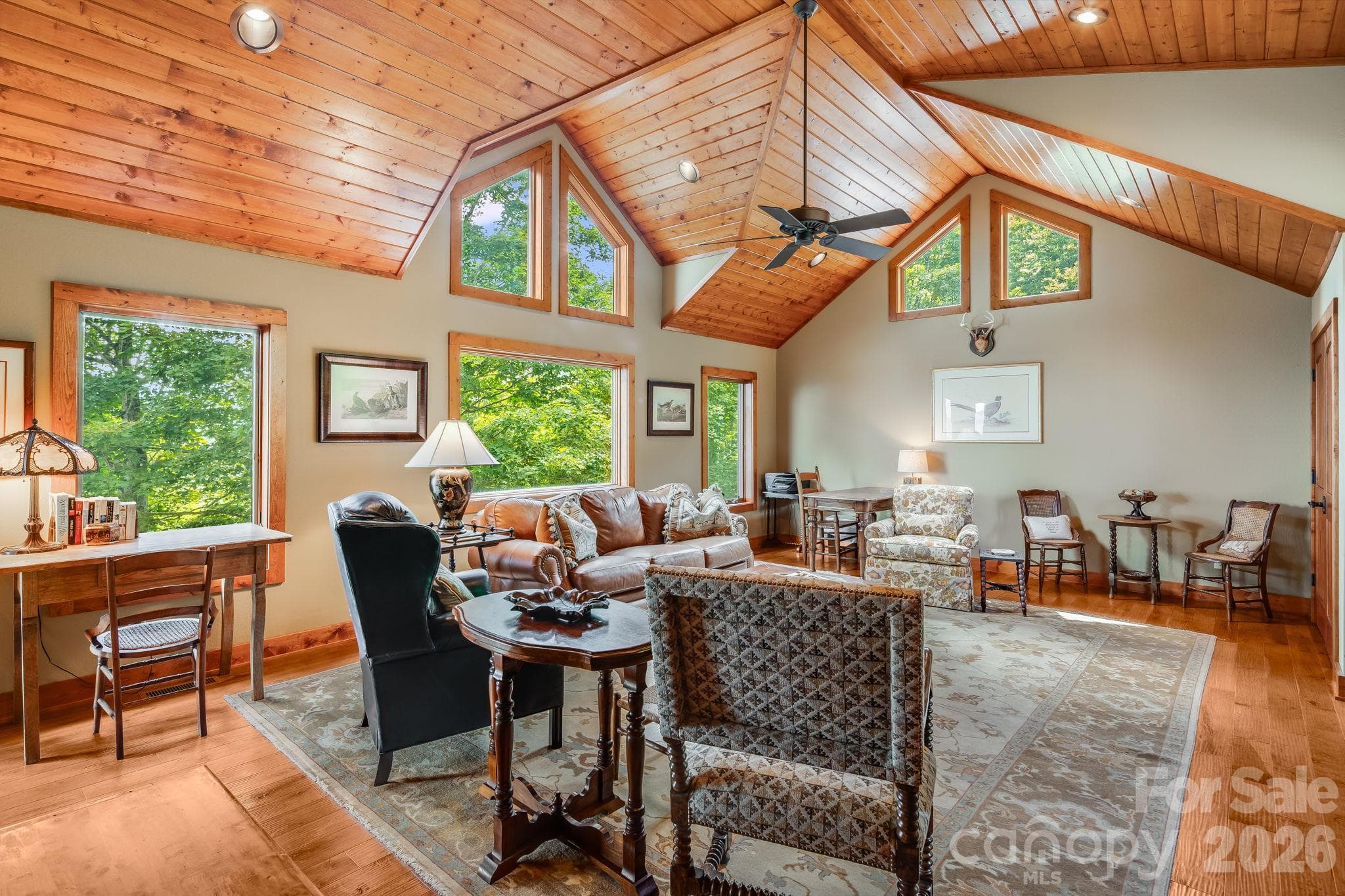 Upper level office/living room - 179 Cherry Knob Drive, Mars Hill